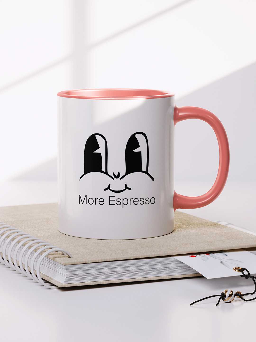 MORE ESPRESSO Graphic Printed Ceramic Mug