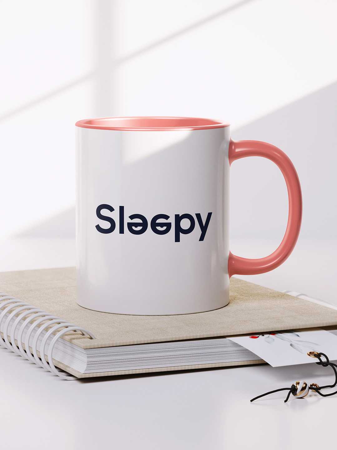 SLEEPY Graphic Printed Ceramic Mug