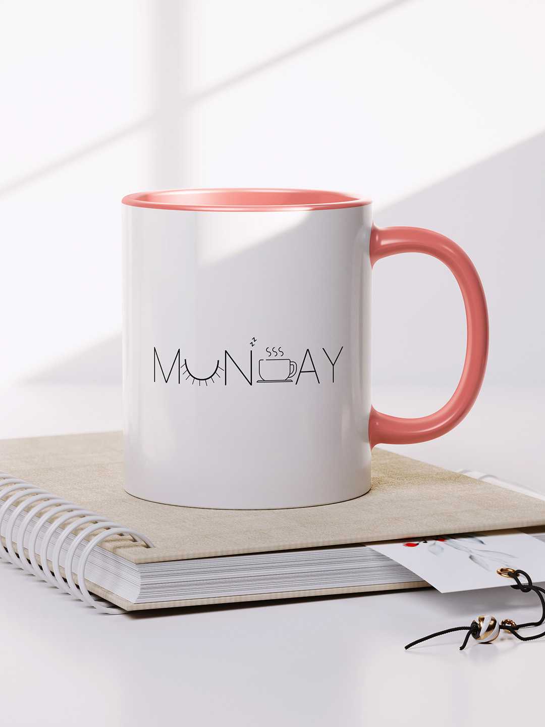 MONDAY Graphic Printed Ceramic Mug