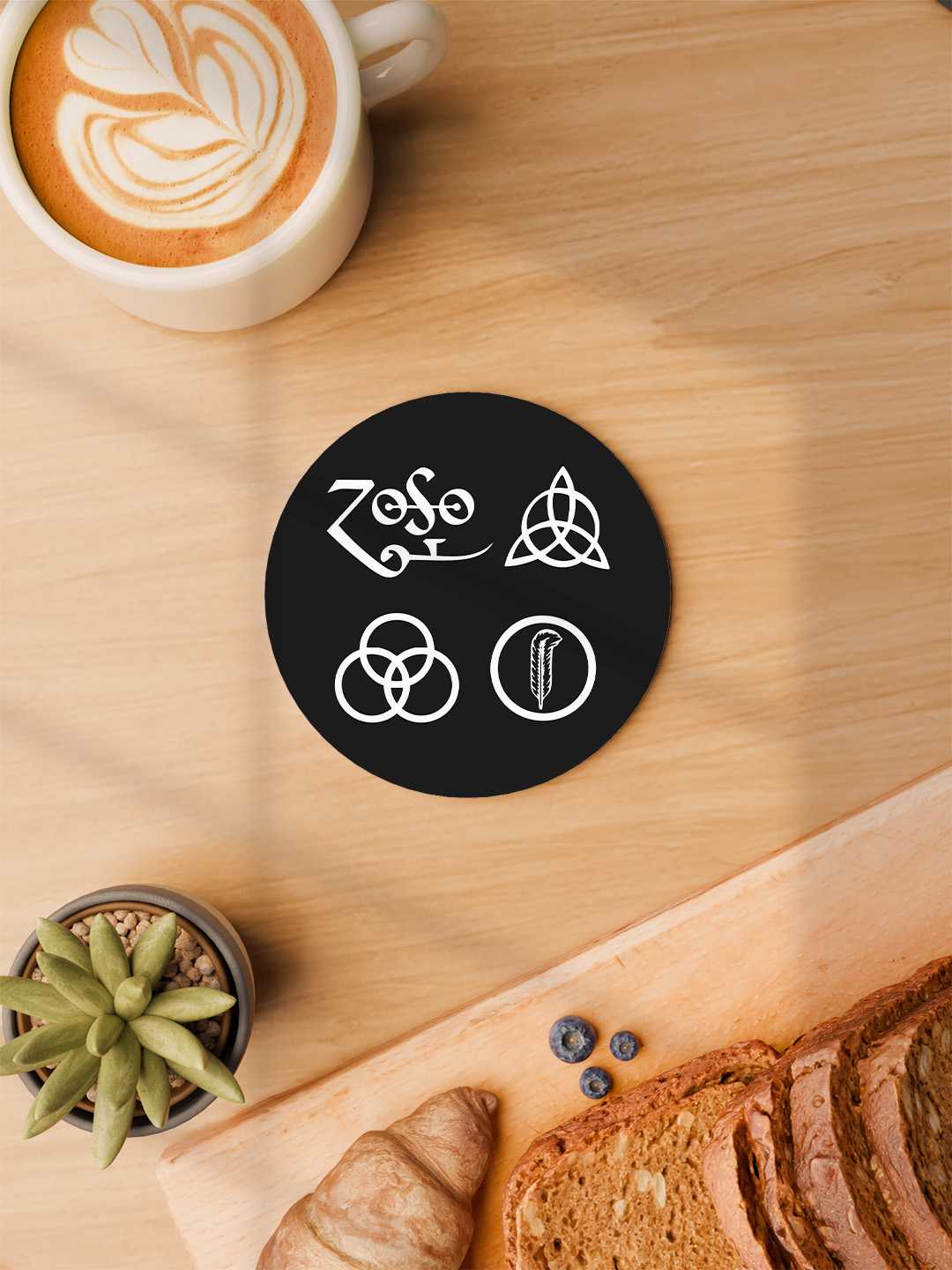 Led Zeppelin Graphic Coasters - Pack of 6