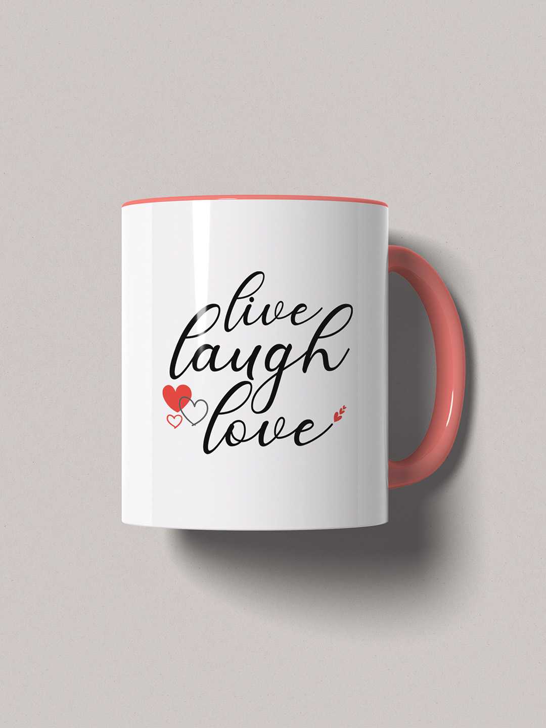 LIVE LAUGH LOVE Graphic Printed Ceramic Mug