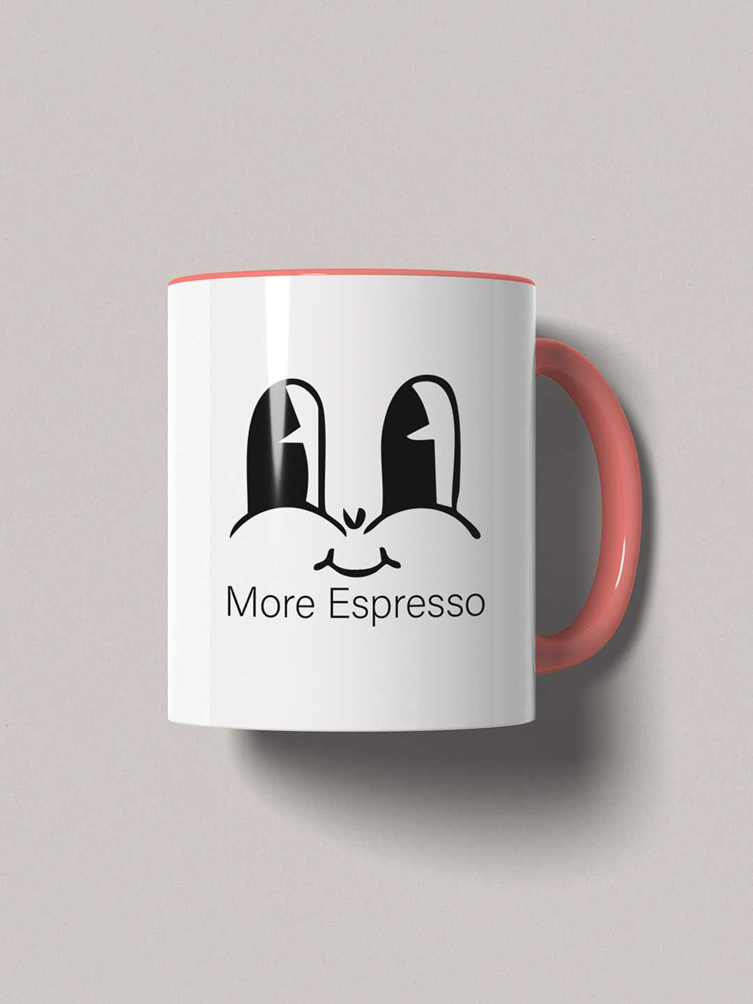 MORE ESPRESSO Graphic Printed Ceramic Mug