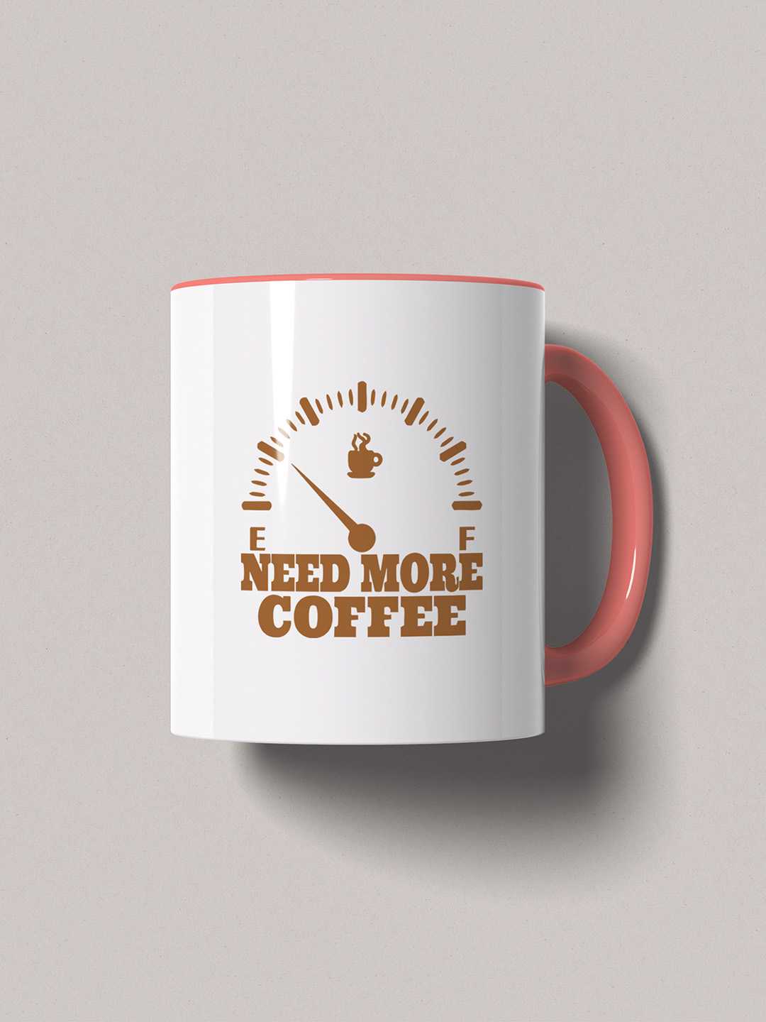 NEED MORE COFFEE Graphic Printed Ceramic Mug