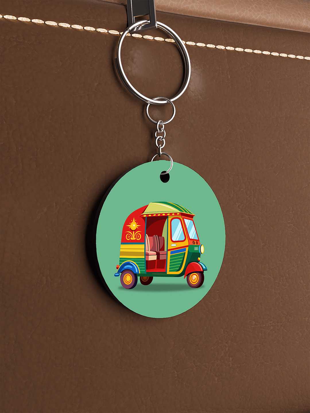 Indian Auto Art Graphic Keychain