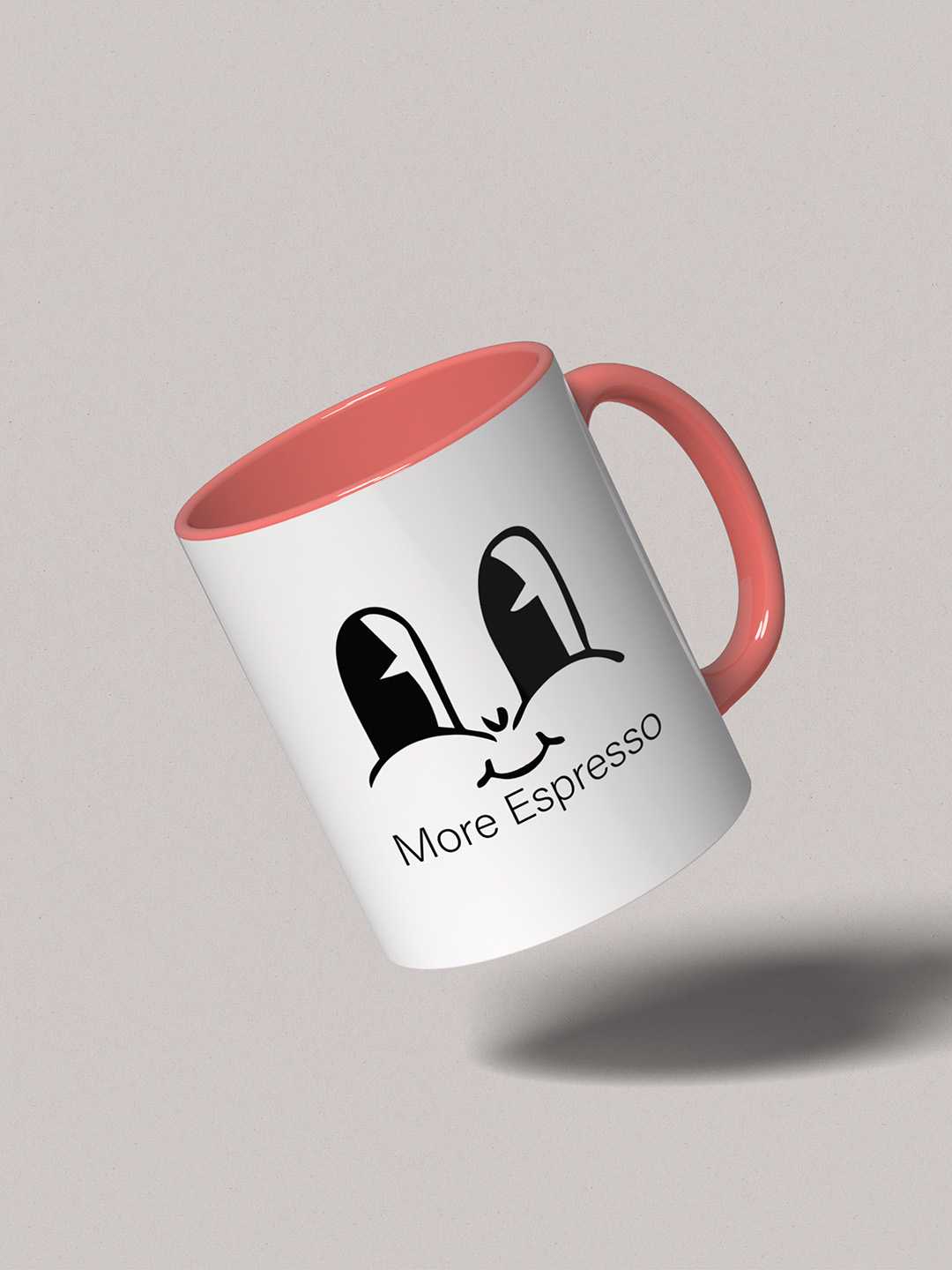 MORE ESPRESSO Graphic Printed Ceramic Mug