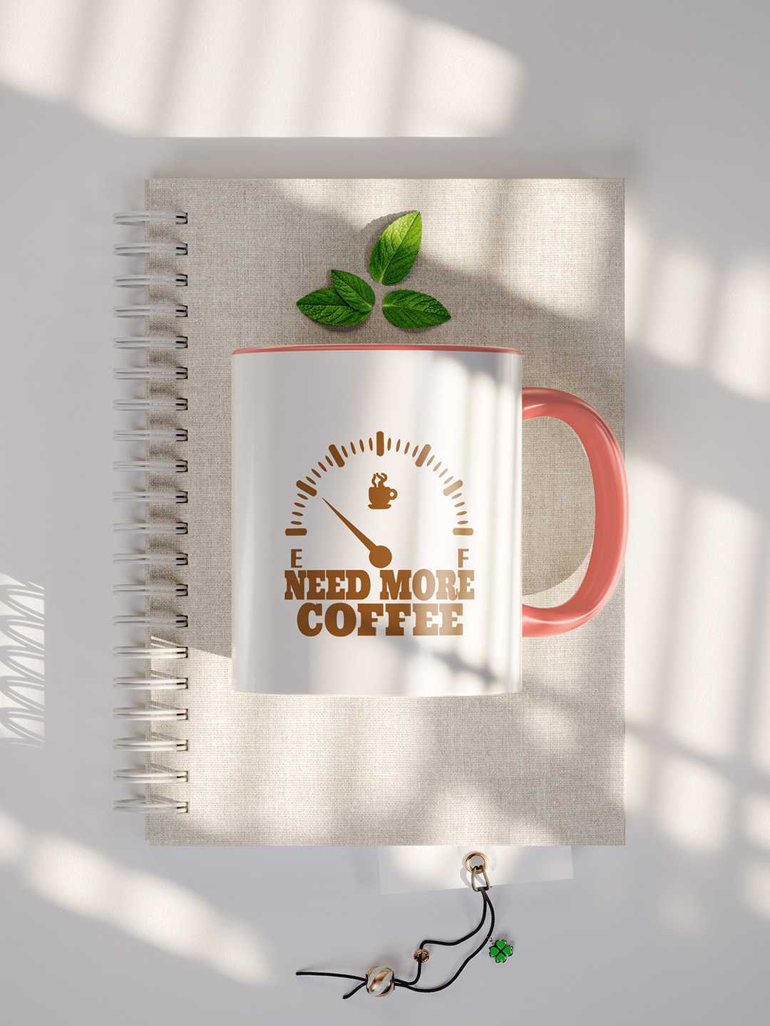NEED MORE COFFEE Graphic Printed Ceramic Mug
