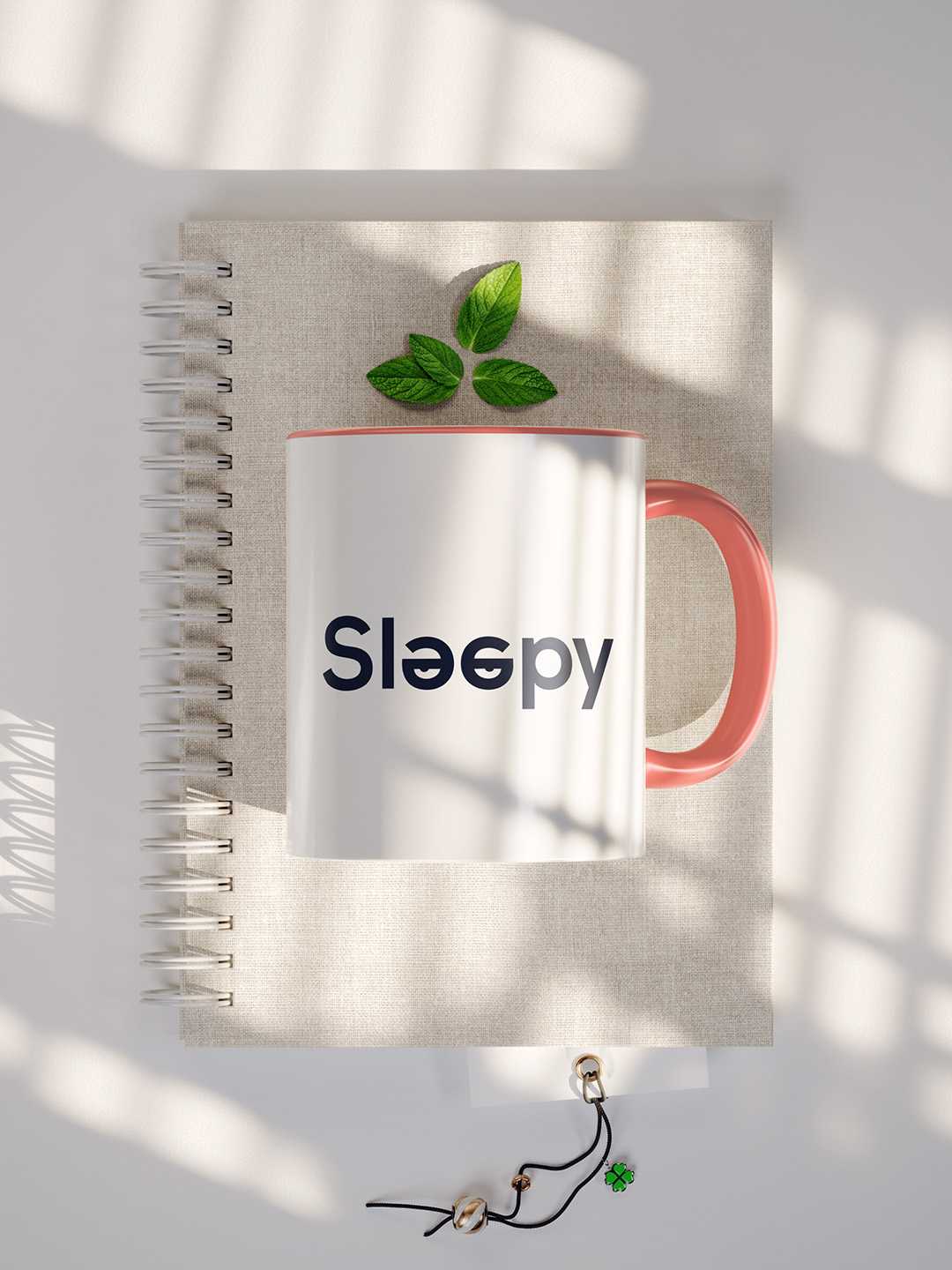 SLEEPY Graphic Printed Ceramic Mug