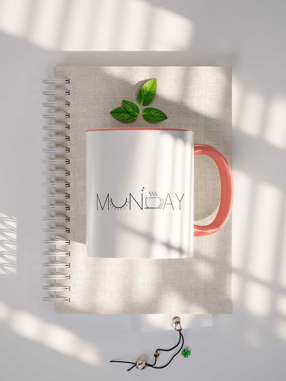 MONDAY Graphic Printed Ceramic Mug