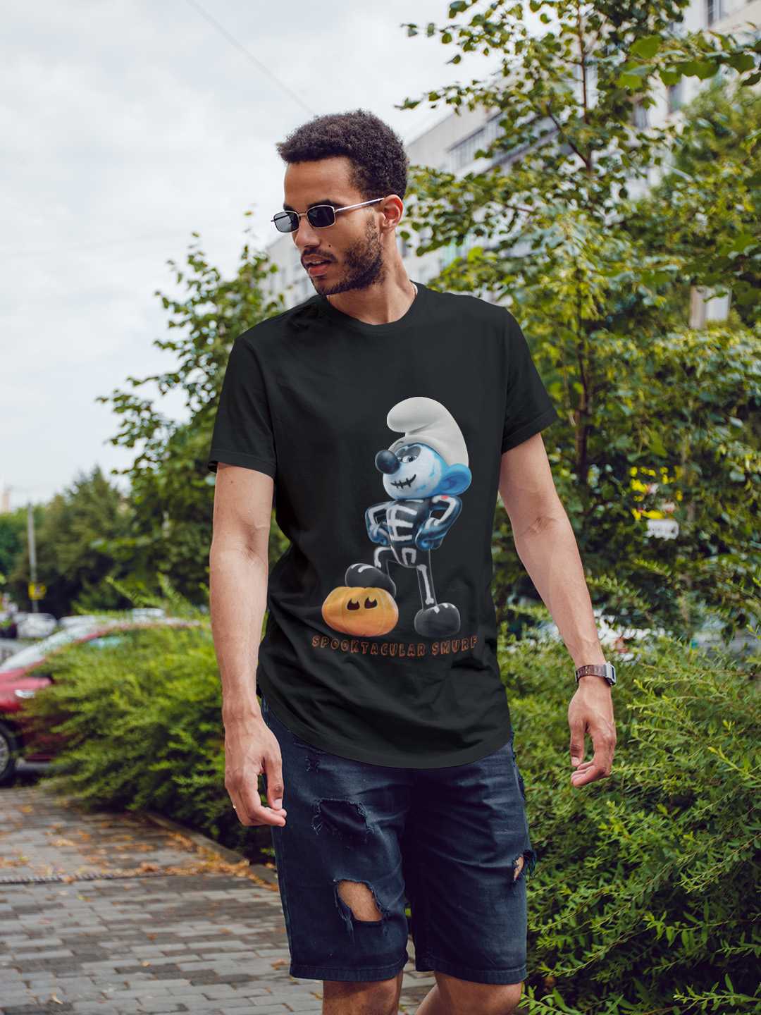 Spooktacular Smurf Regular Graphic Tee