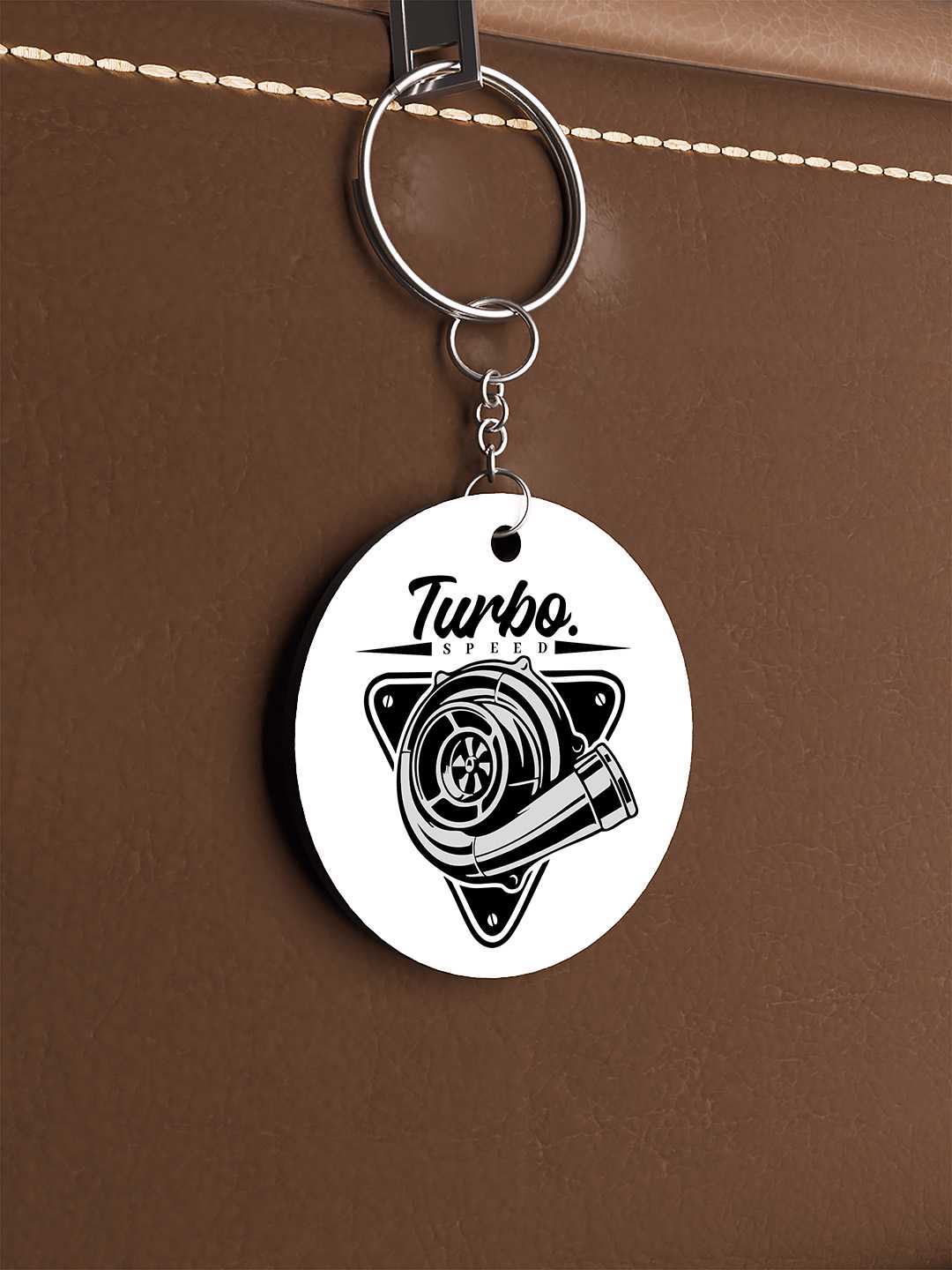 Turbo Graphic Keychain