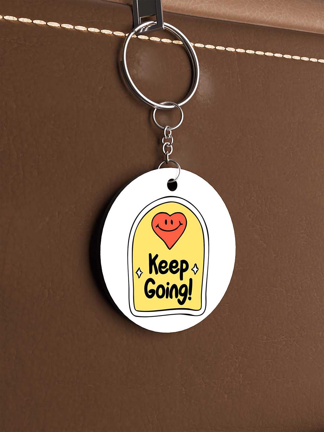 Keep Going Graphic Keychain