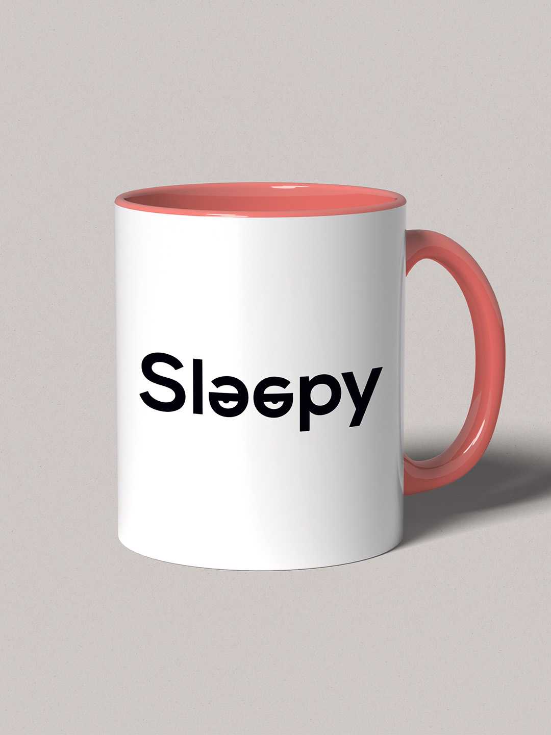 SLEEPY Graphic Printed Ceramic Mug