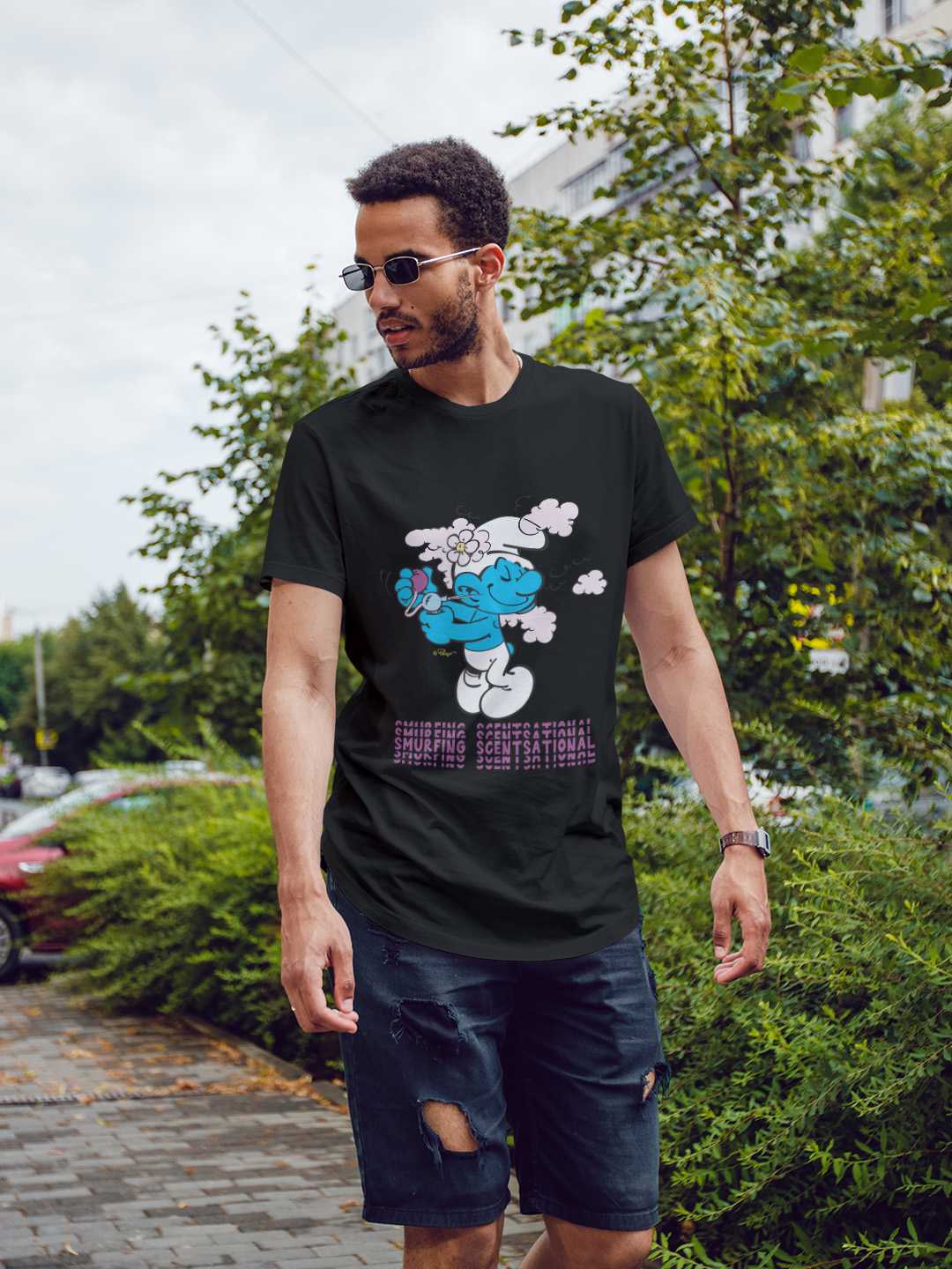 Scentsational Smurfs Regular Graphic Tee