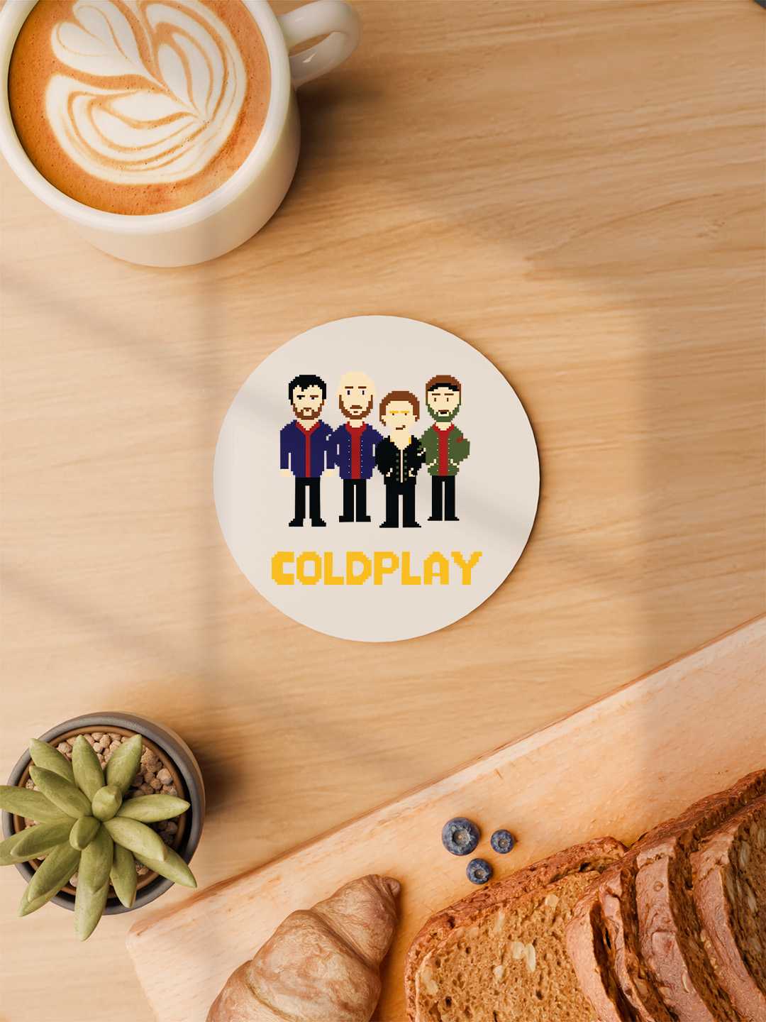 Coldplay Graphic Coasters - Pack of 6