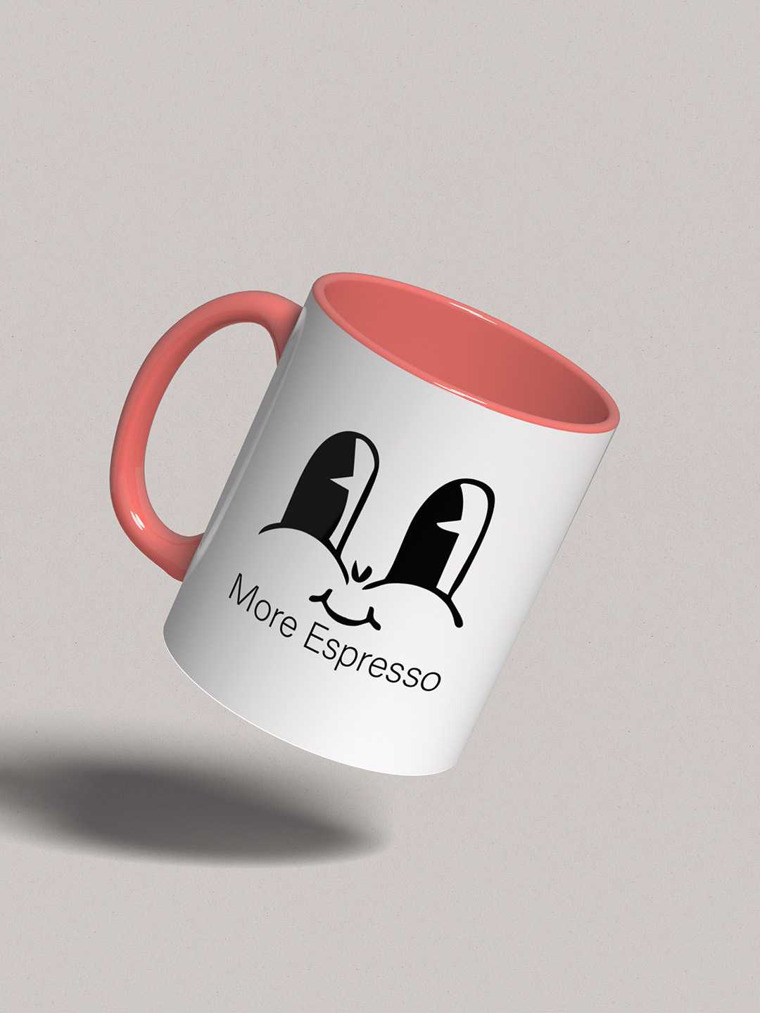 MORE ESPRESSO Graphic Printed Ceramic Mug