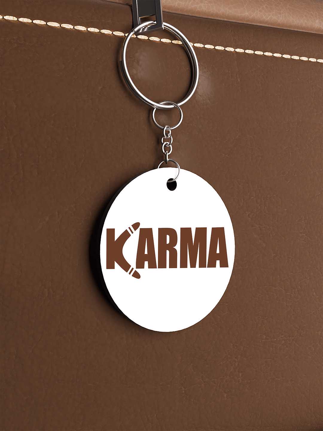 Karma Graphic Keychain