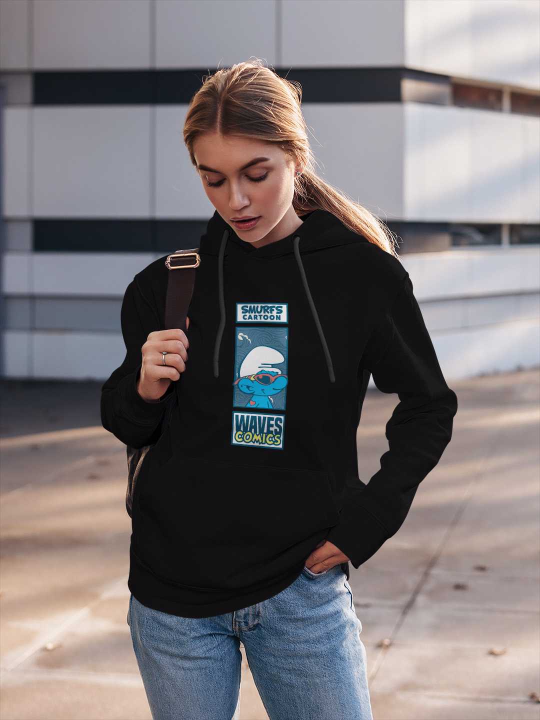 Surfer Smurfs Pullover Hoodie