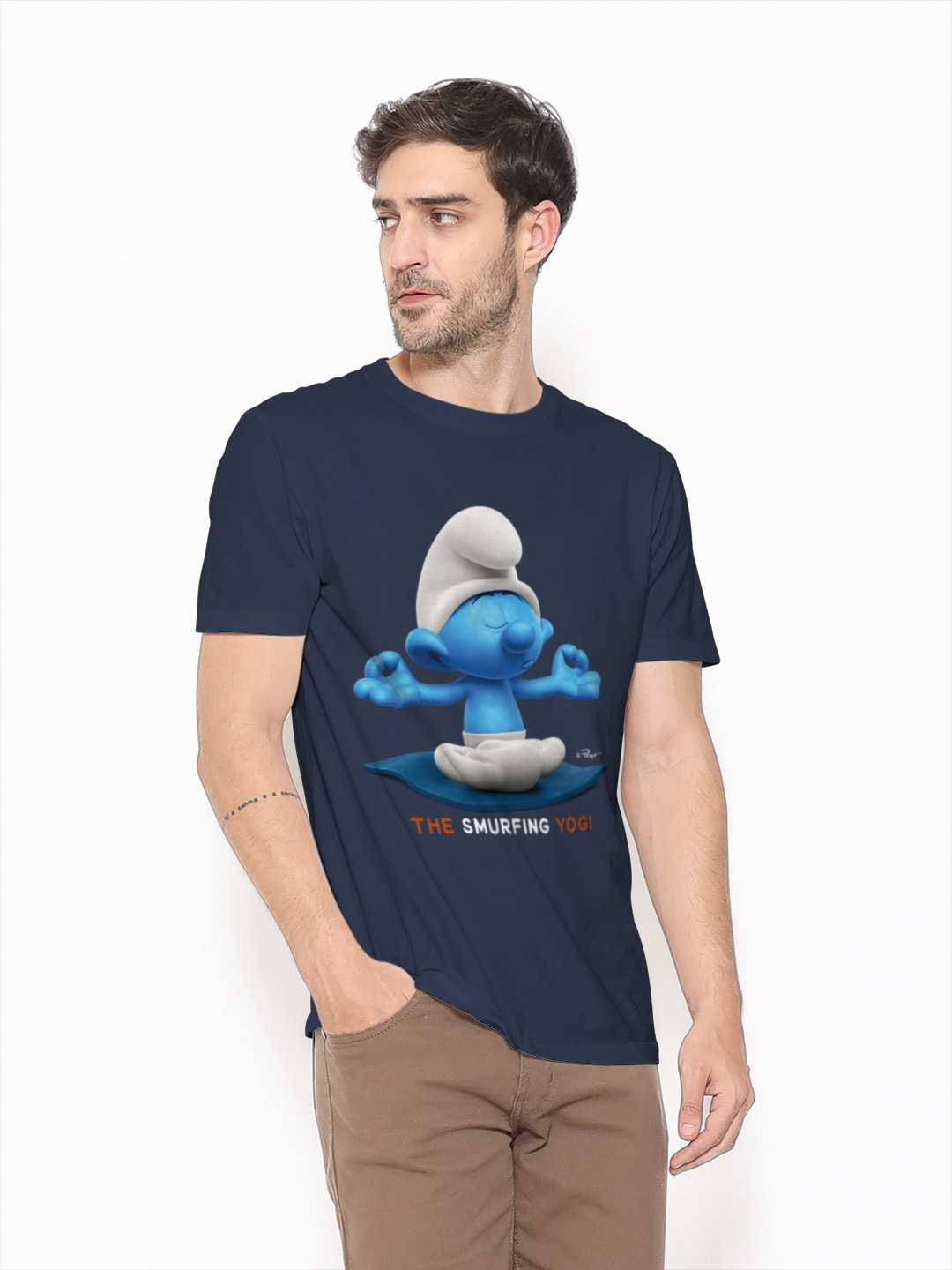 The Yogi Smurf Unisex Regular Tee