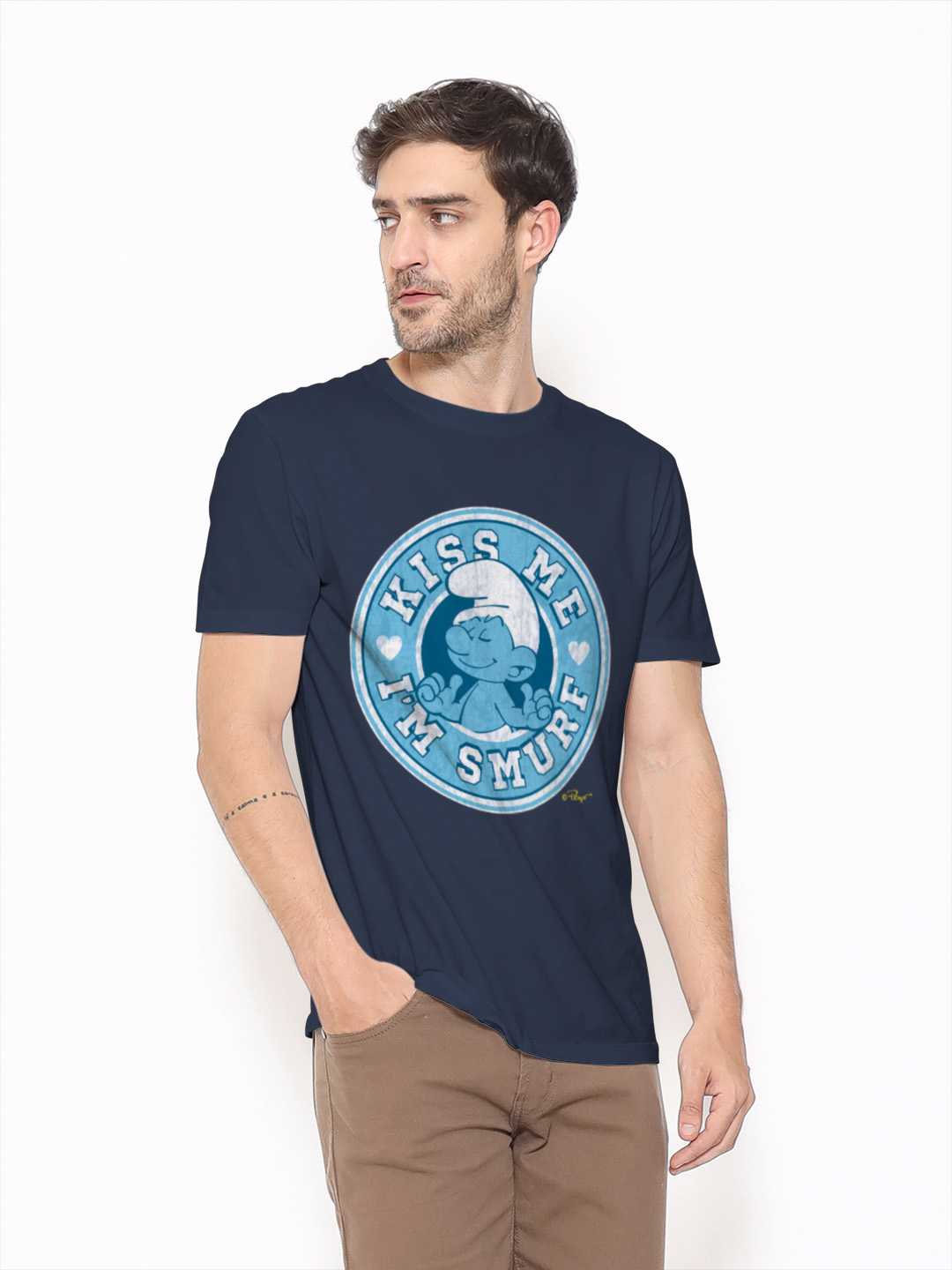 Kiss Me Smurf Unisex Regular Tee