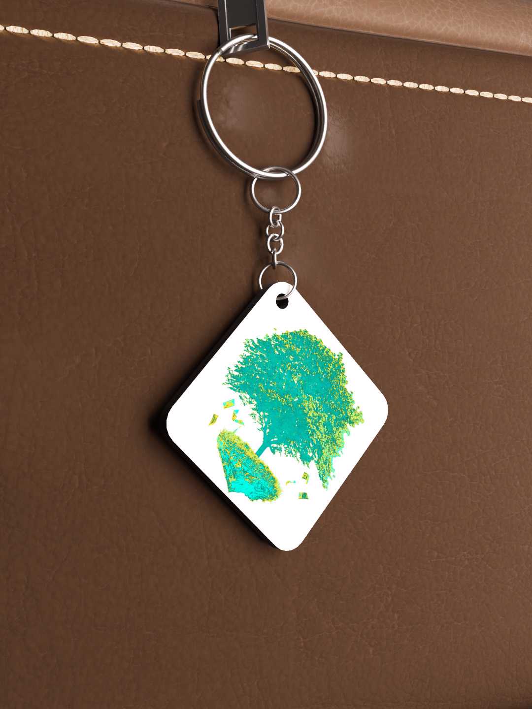Money Trees Graphic Keychain