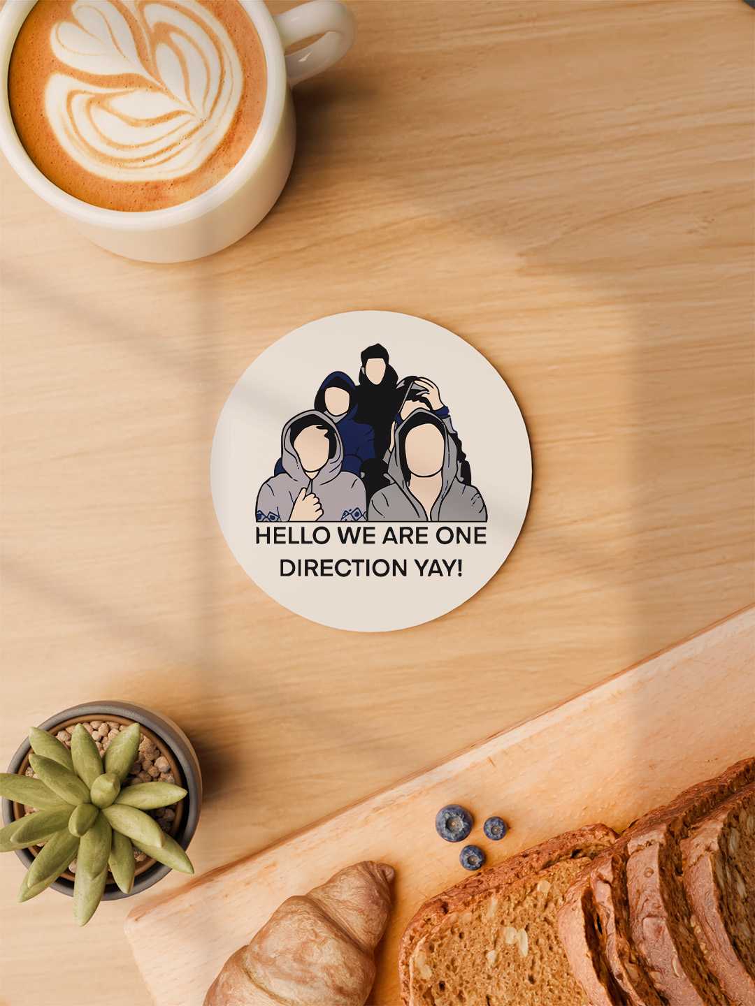 One Direction Graphic Coasters - Pack of 6