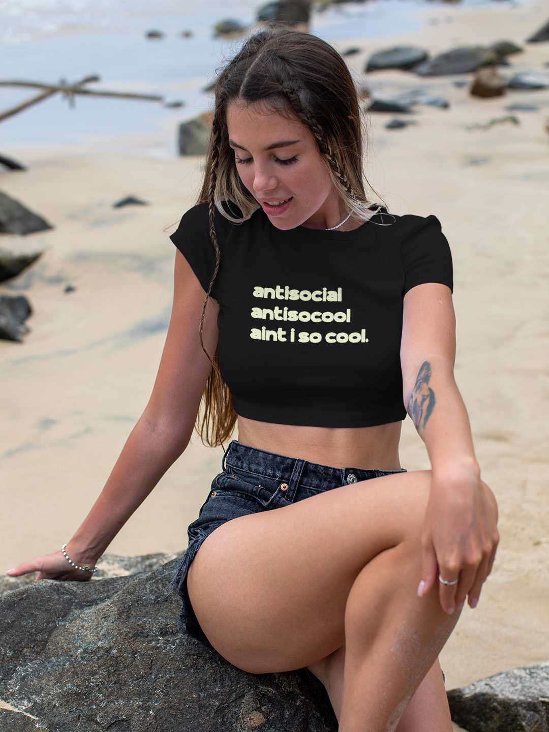 Anti-So-Cool Average Graphic Baby Tee