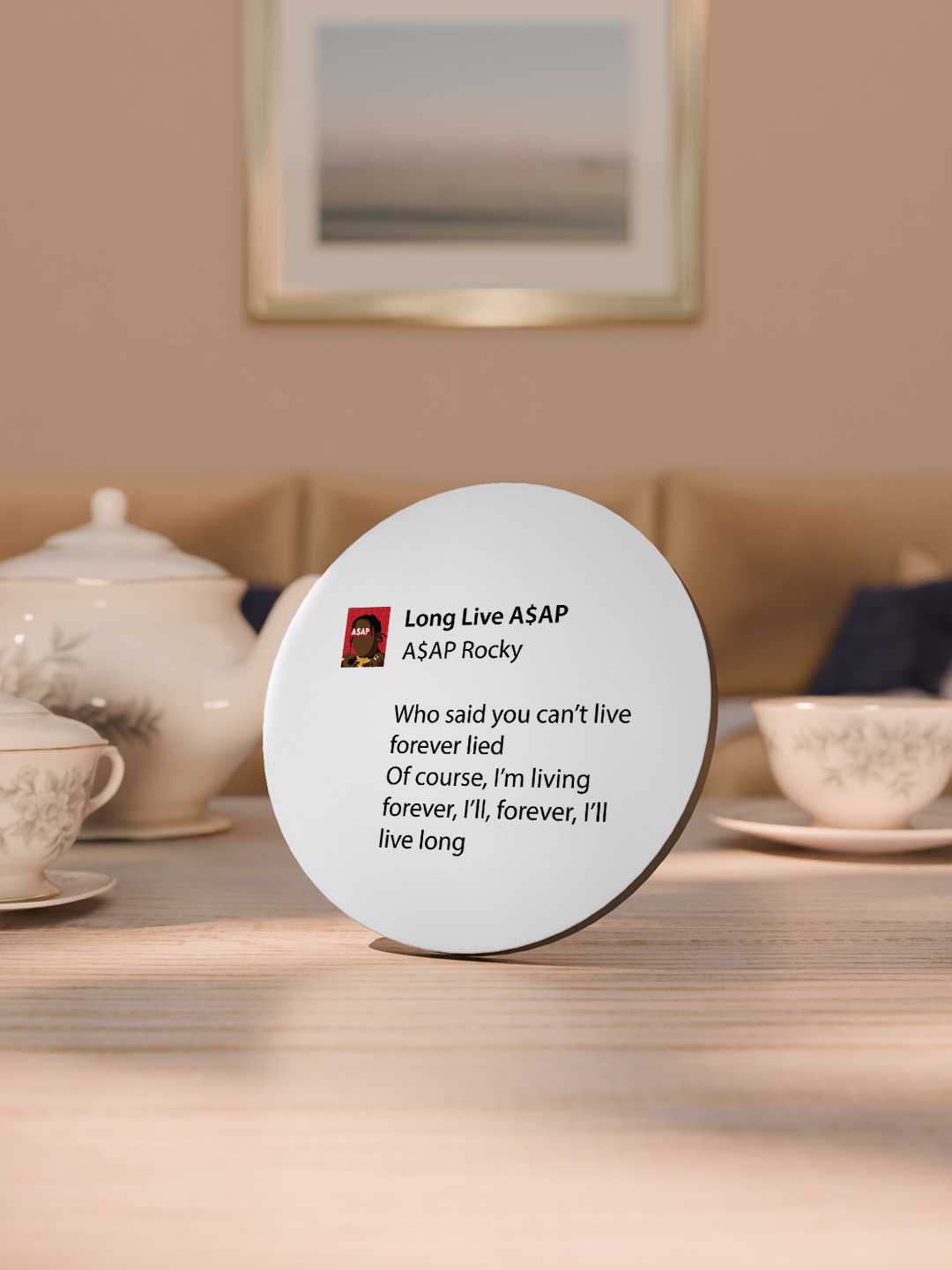 A$AP Rocky Graphic Coasters - Pack of 6