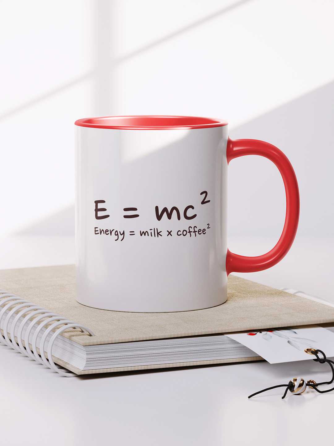 E=MC2 Graphic Printed Ceramic Mug