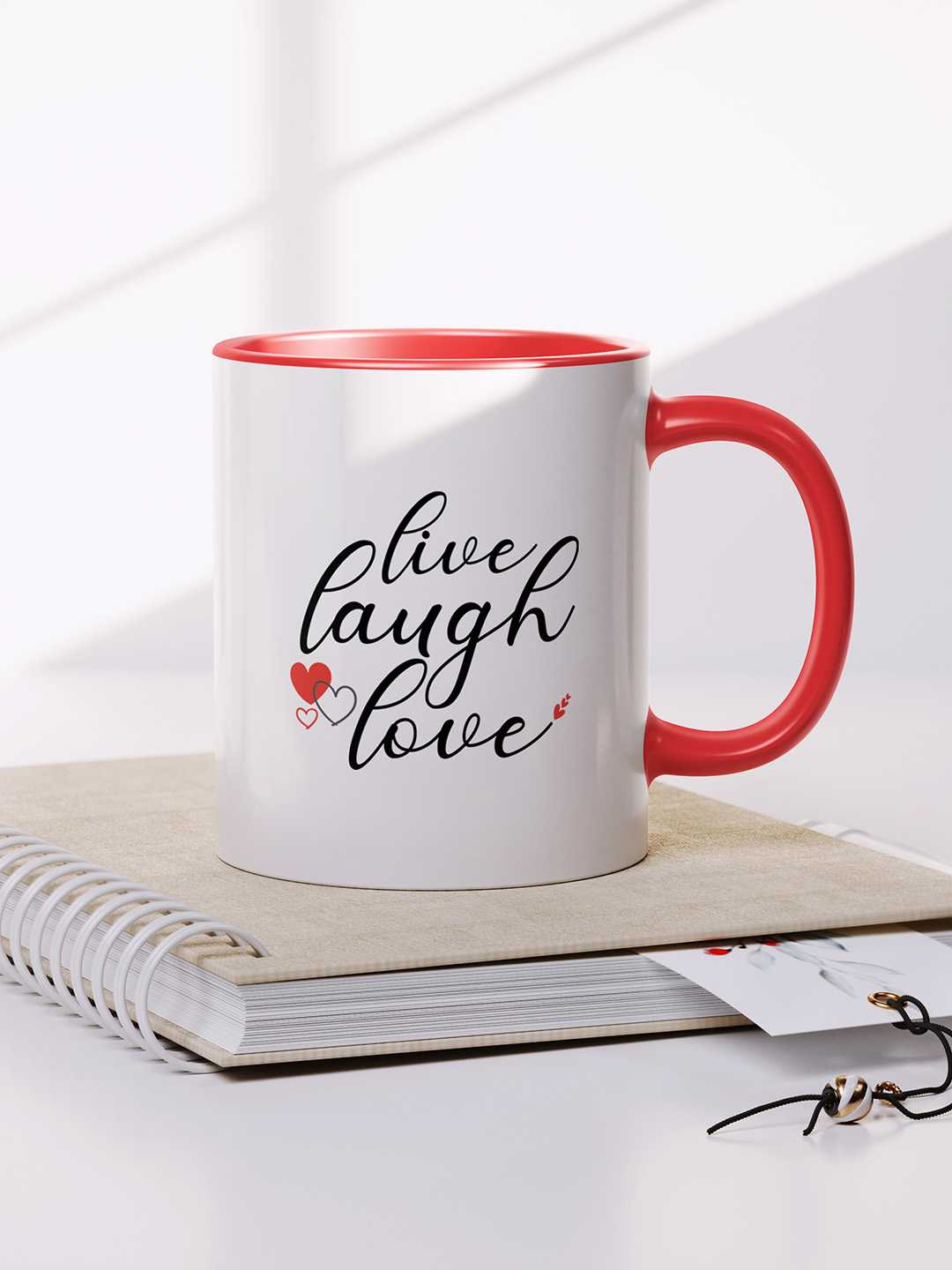 LIVE LAUGH LOVE Graphic Printed Ceramic Mug