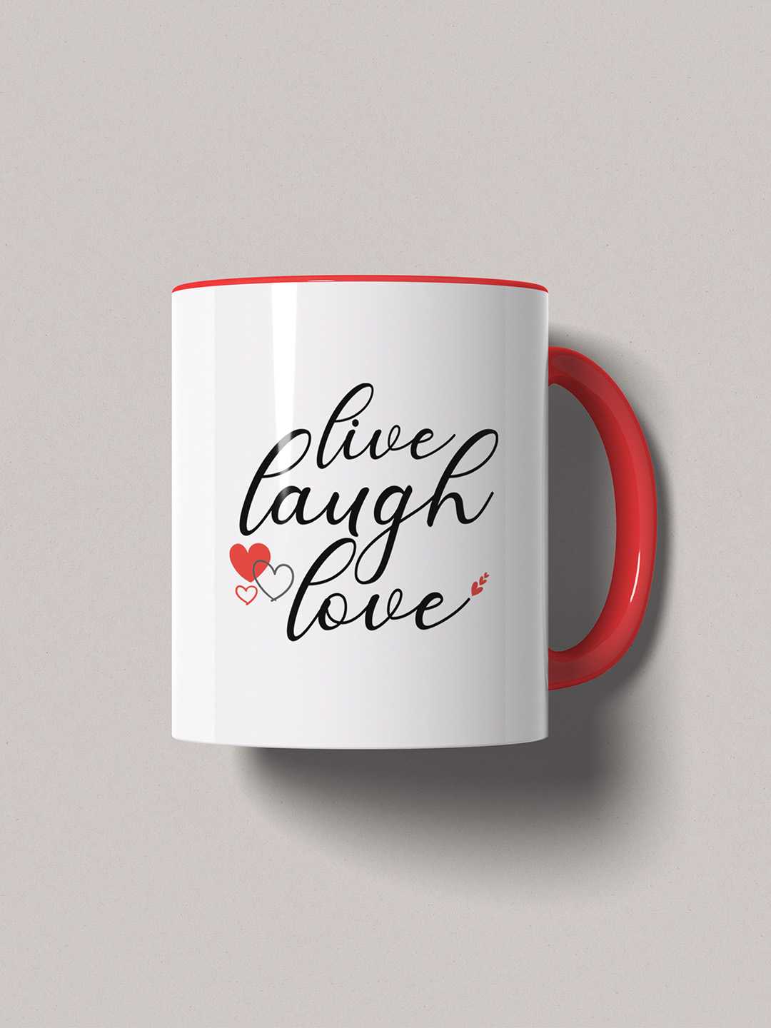 LIVE LAUGH LOVE Graphic Printed Ceramic Mug