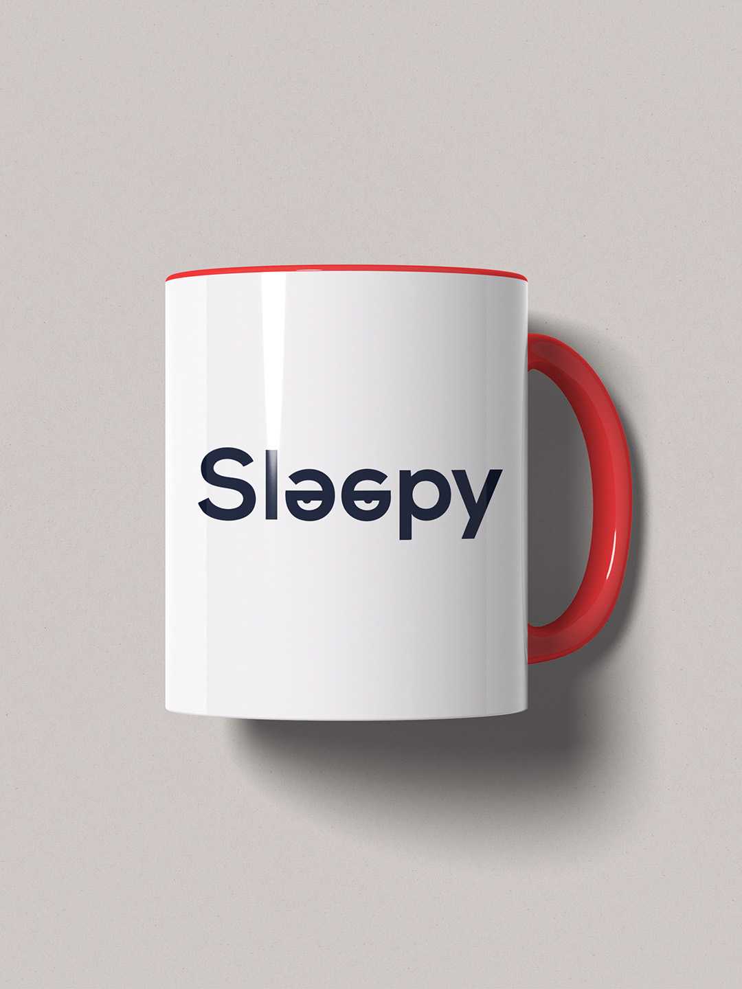 SLEEPY Graphic Printed Ceramic Mug
