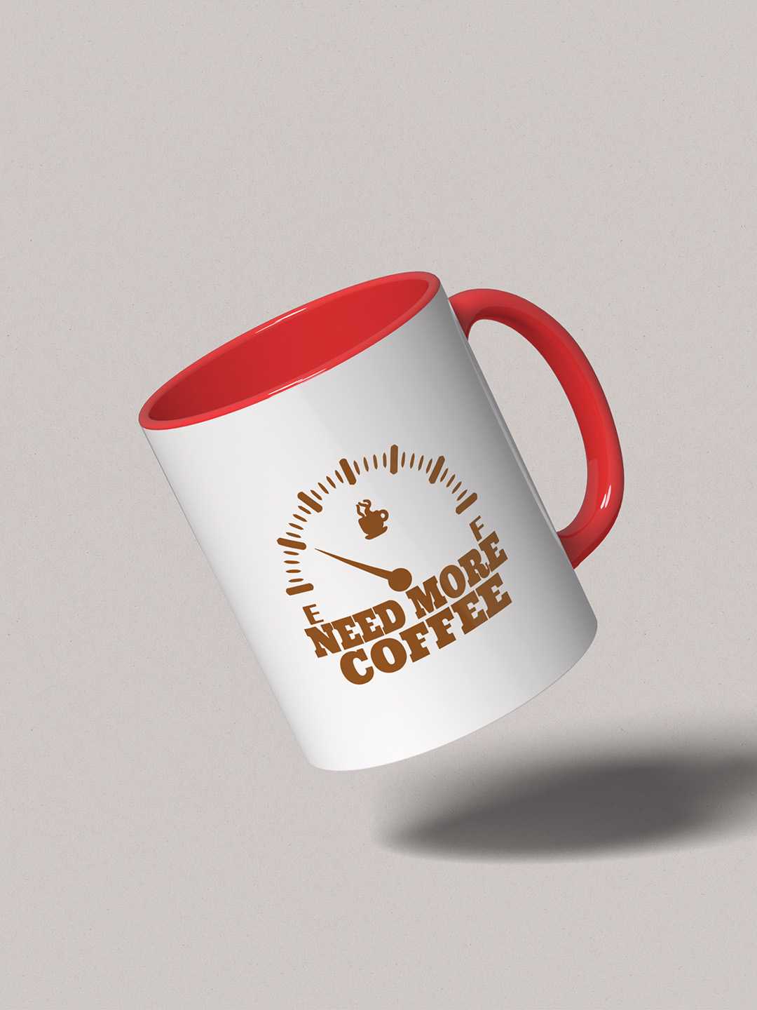 NEED MORE COFFEE Graphic Printed Ceramic Mug