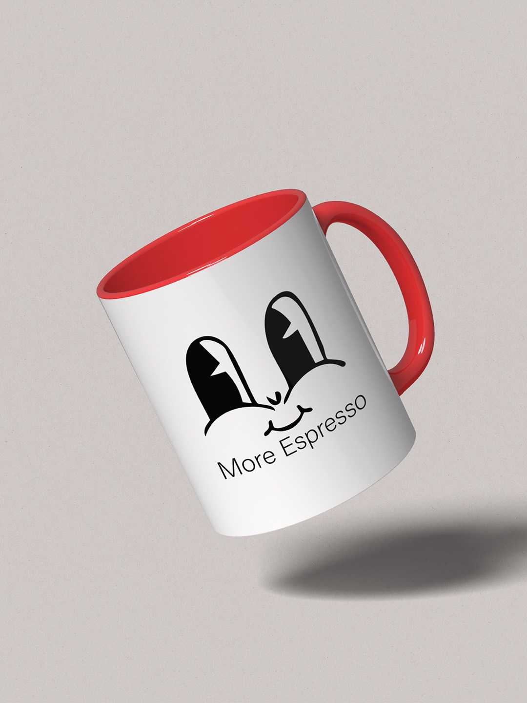 MORE ESPRESSO Graphic Printed Ceramic Mug
