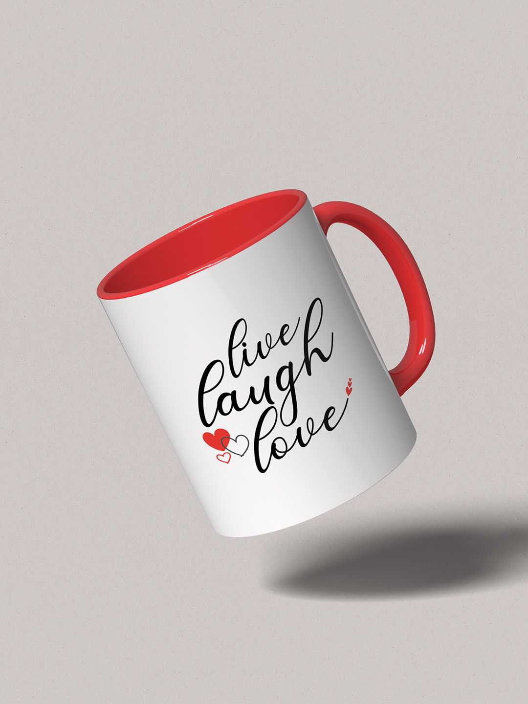 LIVE LAUGH LOVE Graphic Printed Ceramic Mug