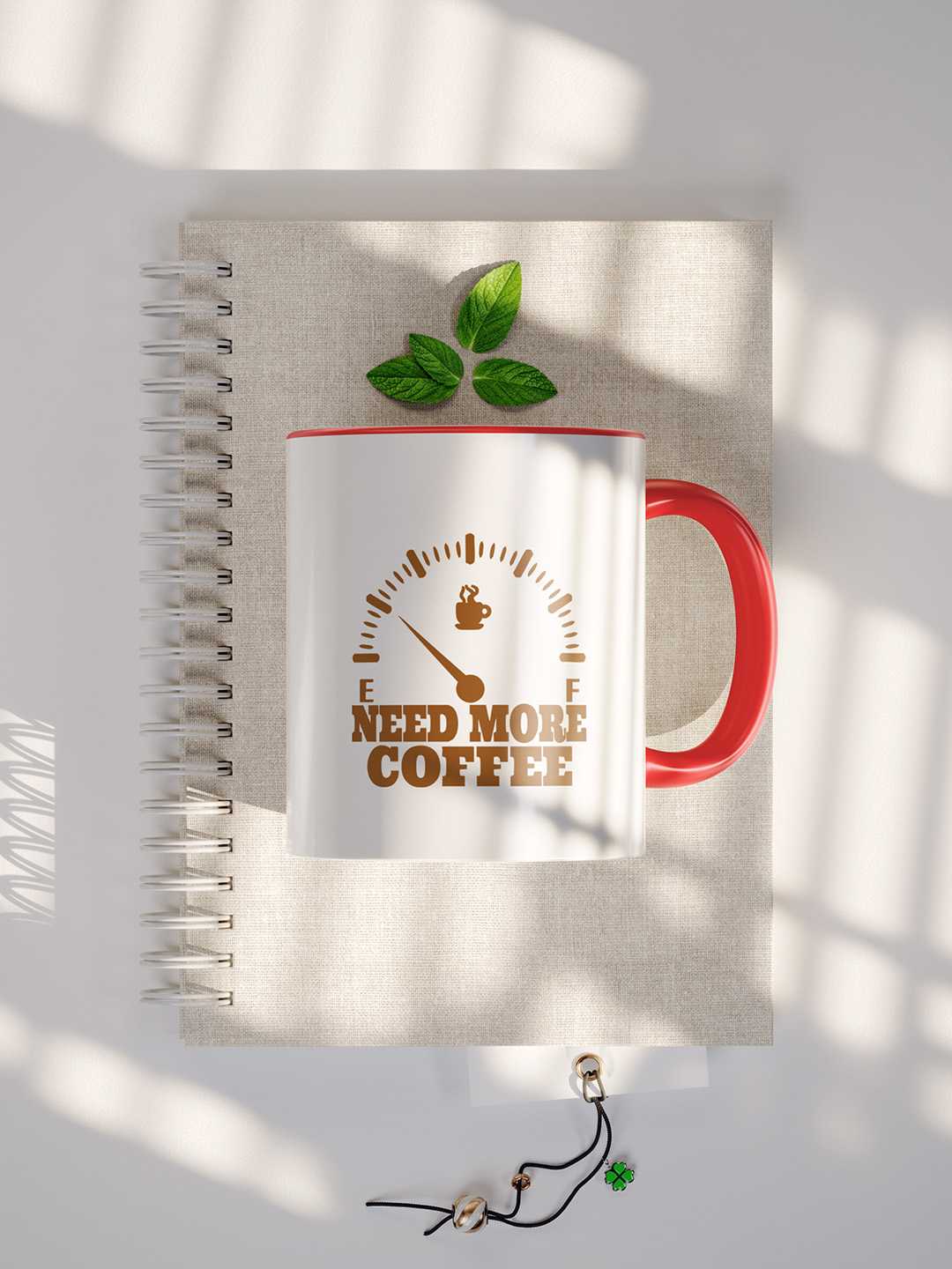 NEED MORE COFFEE Graphic Printed Ceramic Mug