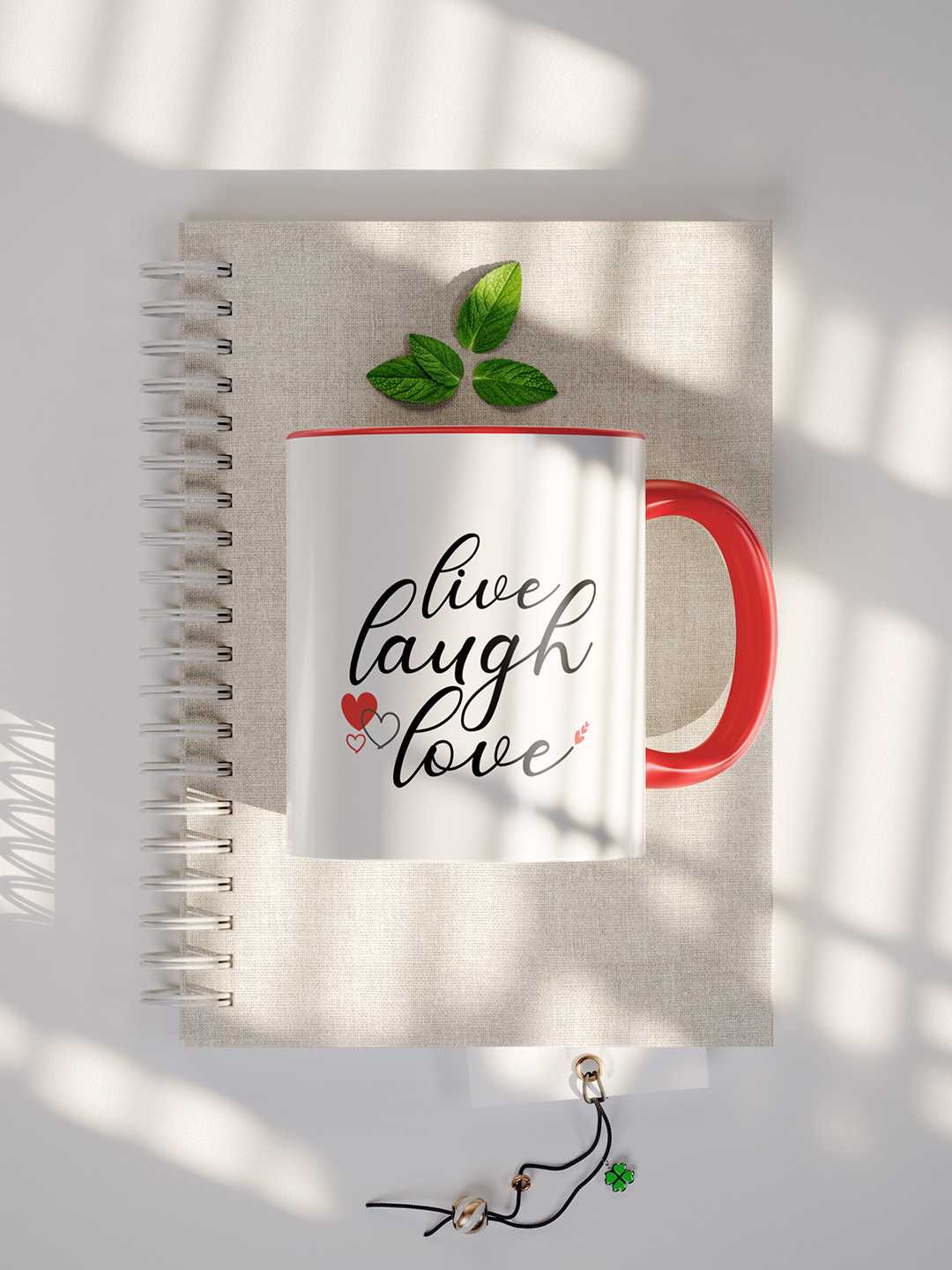 LIVE LAUGH LOVE Graphic Printed Ceramic Mug