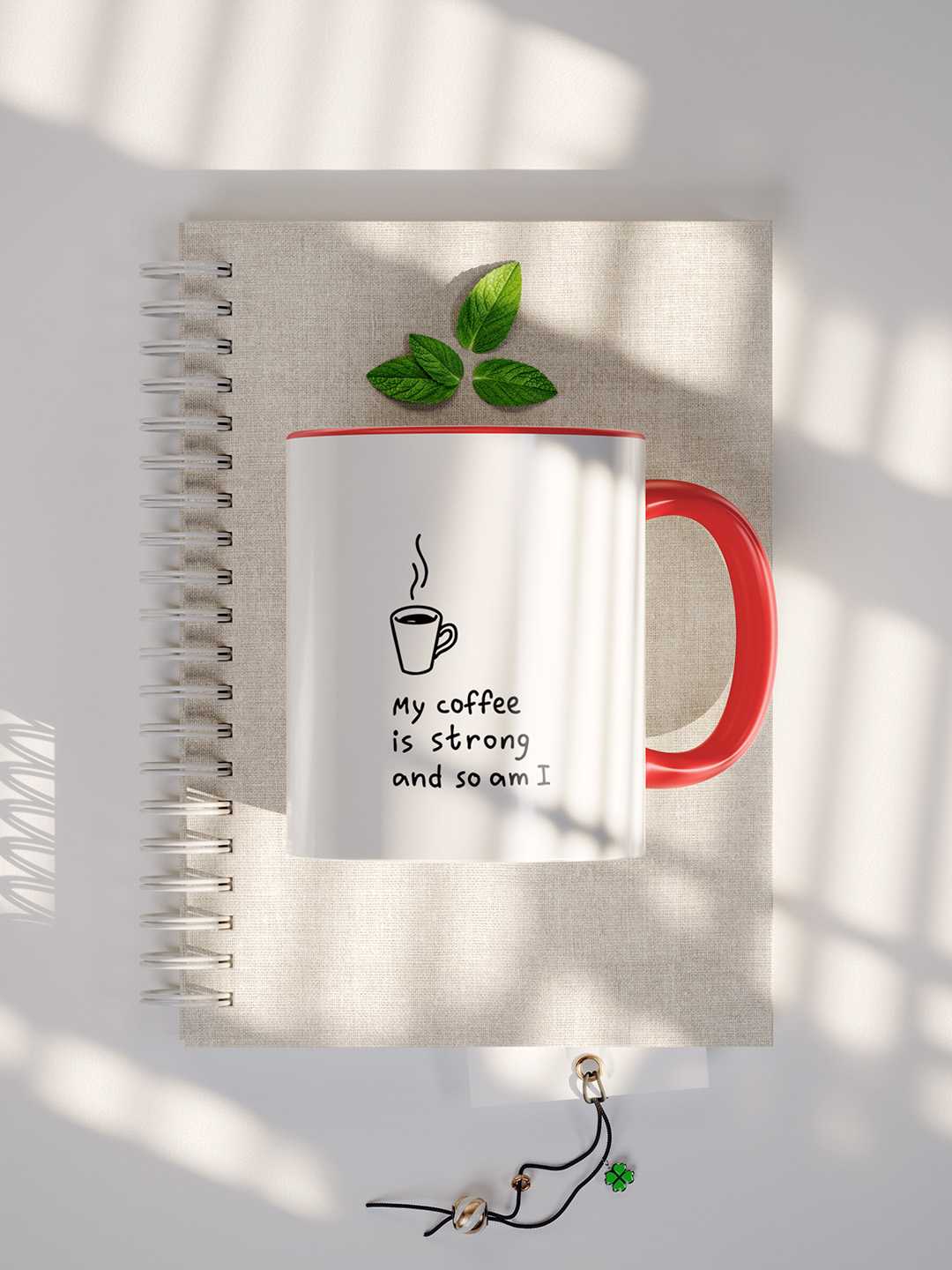 MY COFFEE IS STRONG Graphic Printed Ceramic Mug
