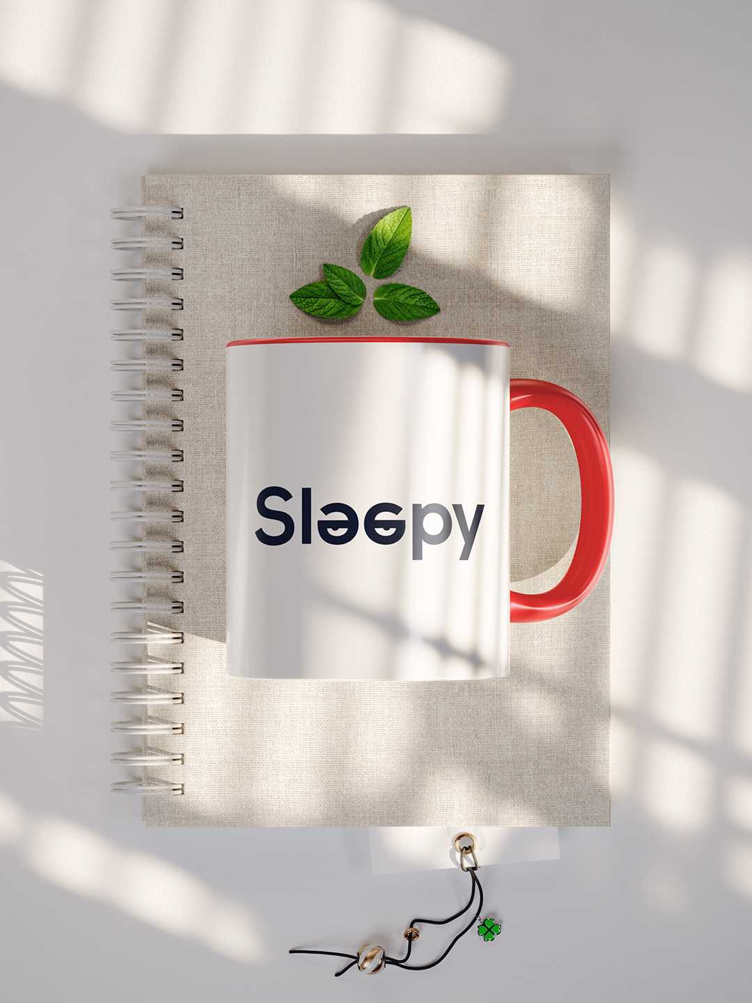 SLEEPY Graphic Printed Ceramic Mug
