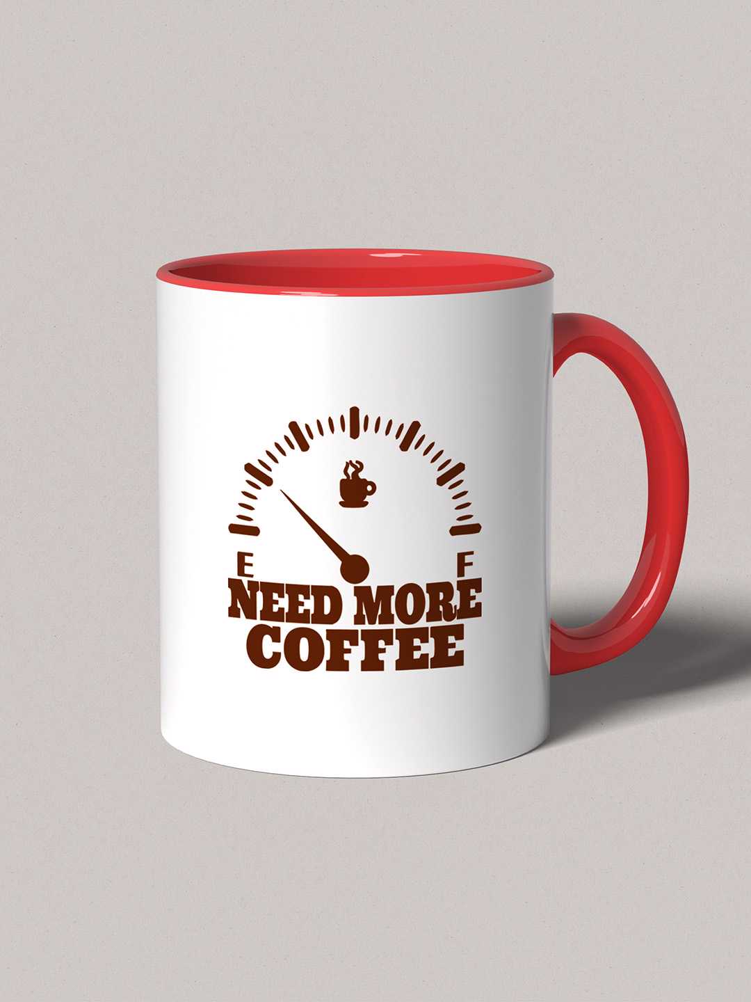 NEED MORE COFFEE Graphic Printed Ceramic Mug