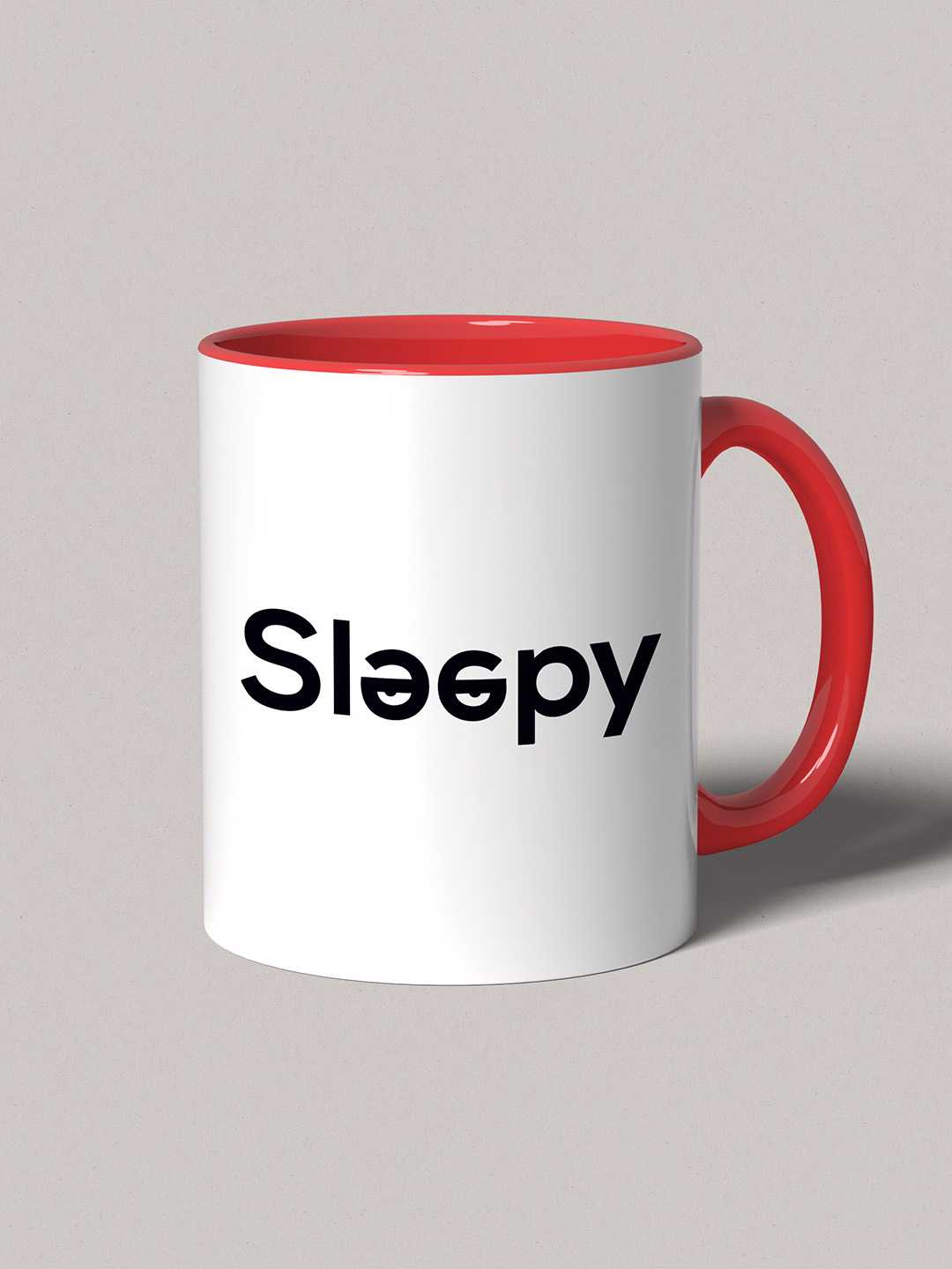 SLEEPY Graphic Printed Ceramic Mug