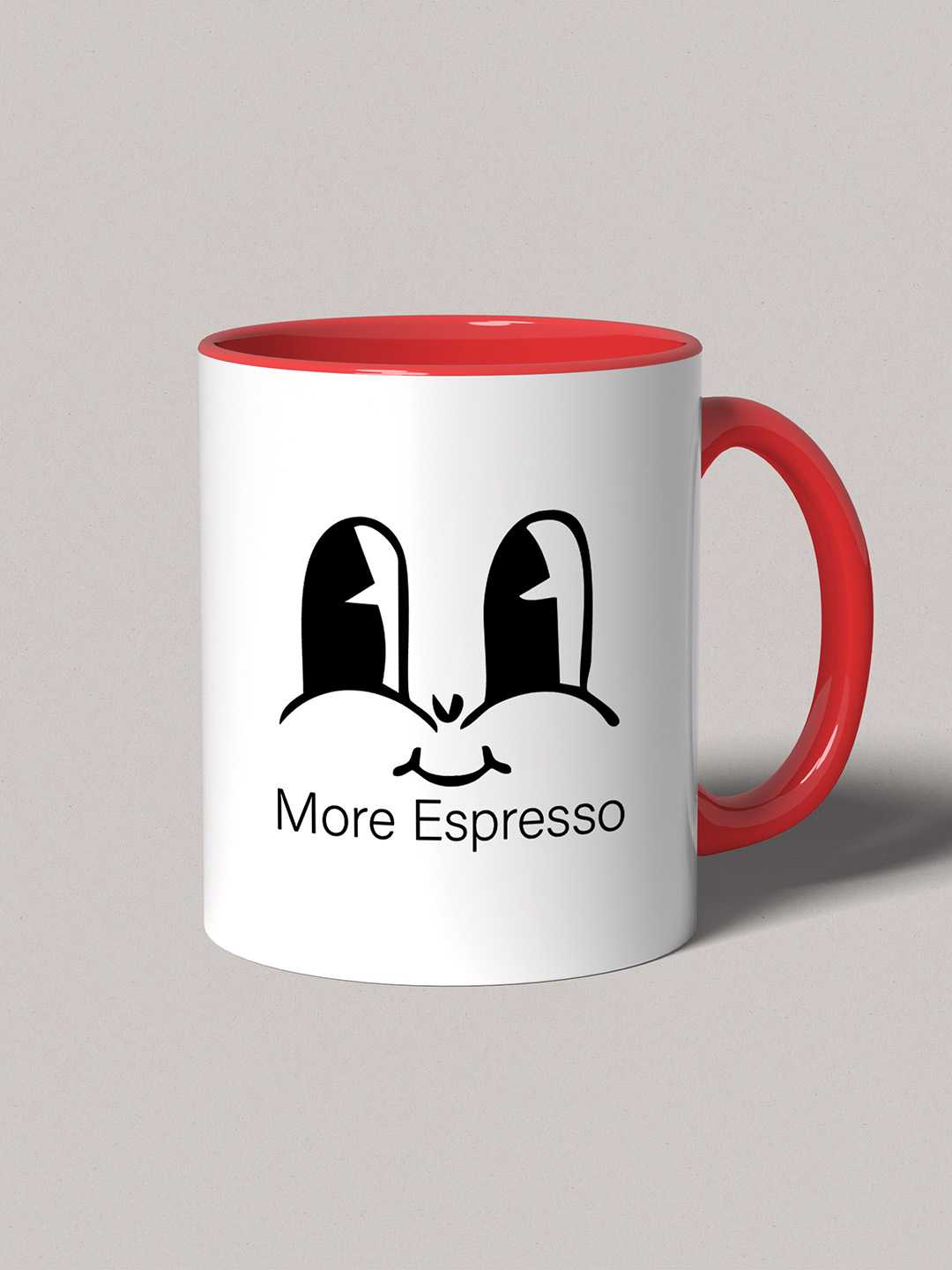 MORE ESPRESSO Graphic Printed Ceramic Mug