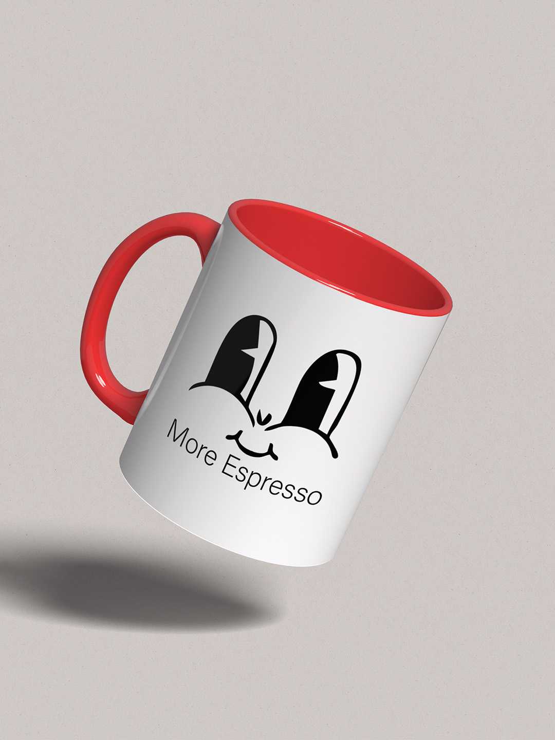 MORE ESPRESSO Graphic Printed Ceramic Mug