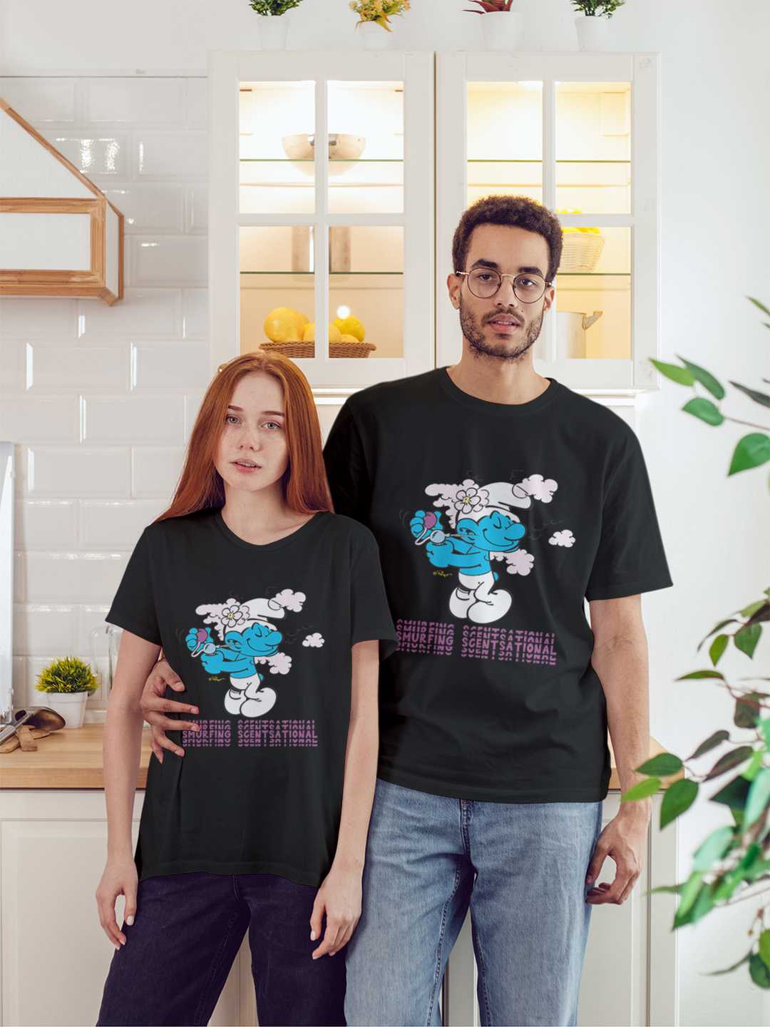Scentsational Smurfs Regular Graphic Tee