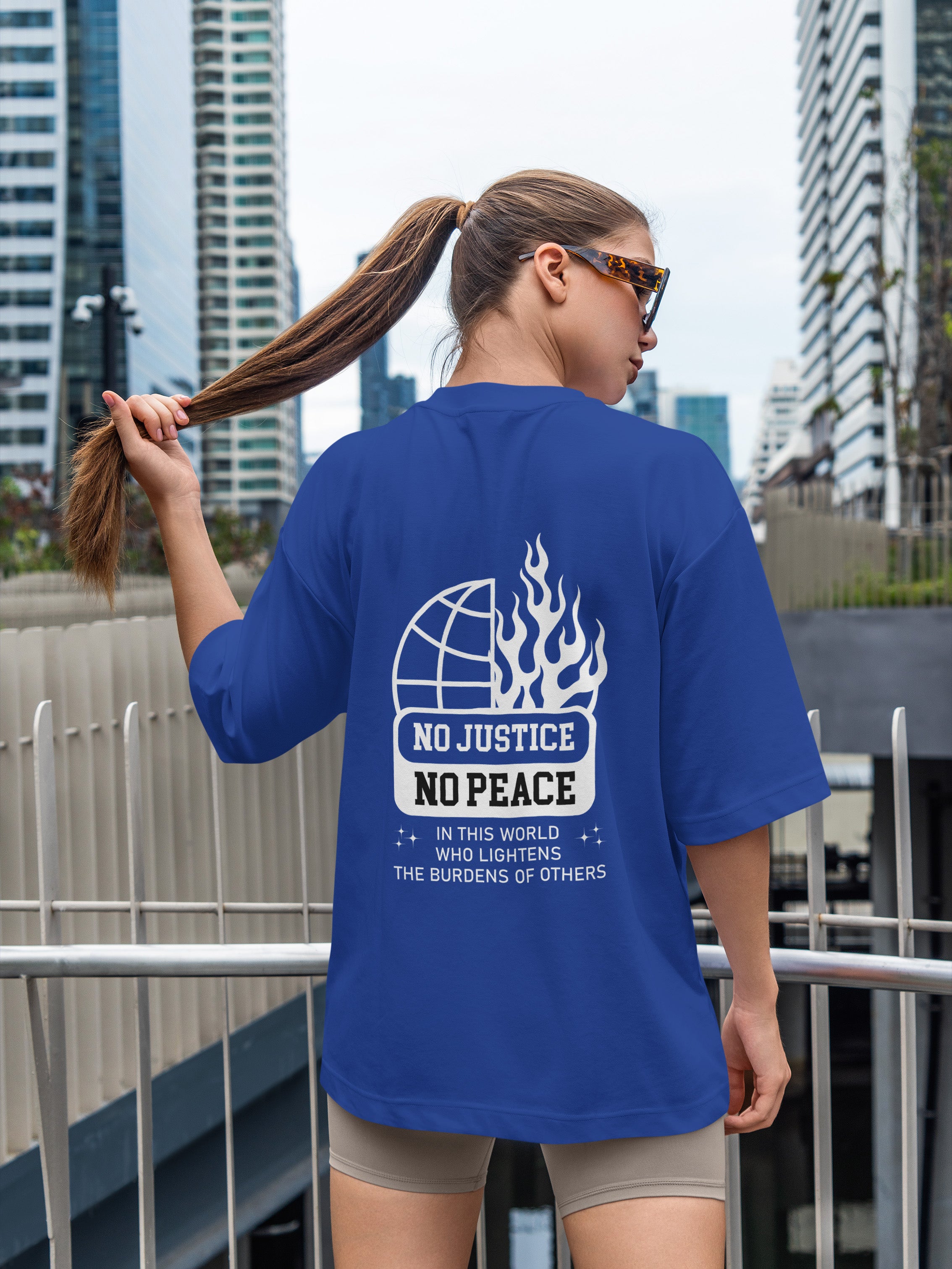 No Justice No Peace Oversized Tee