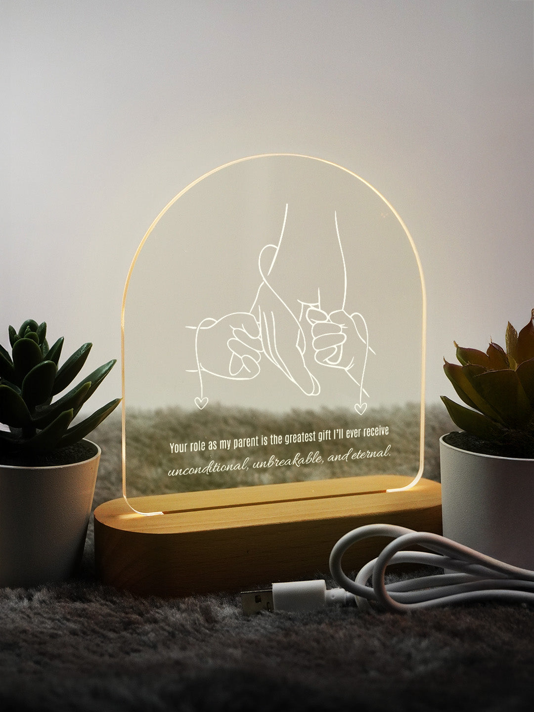 Parent's gifting LED Acrylic Frame