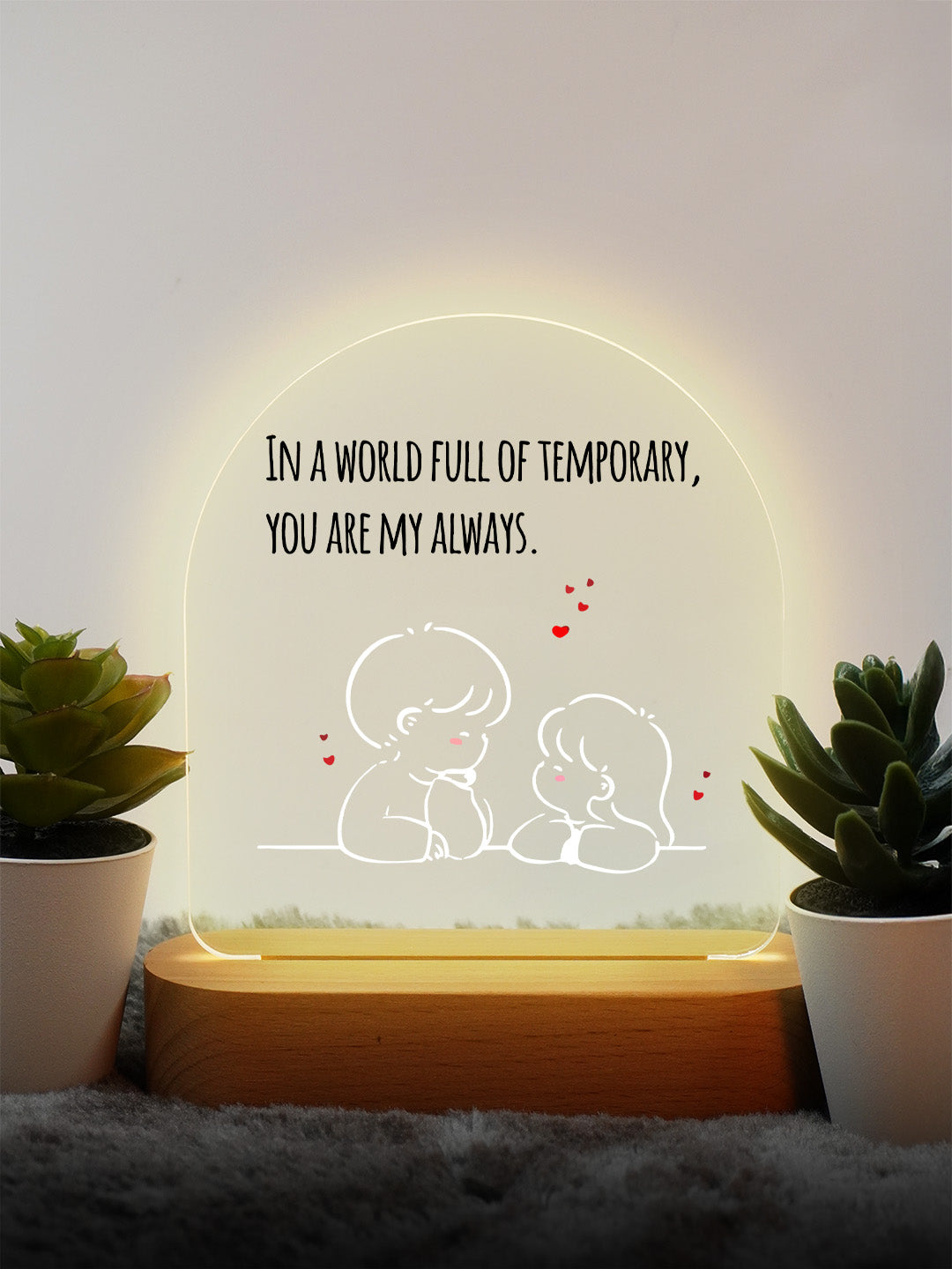 Love Locked LED Acrylic Frame