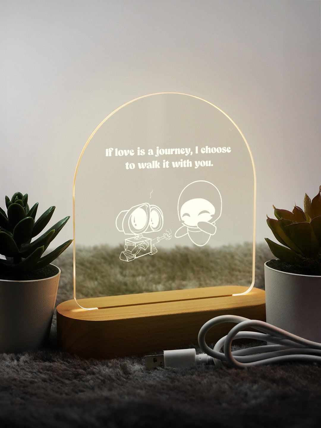 Journey of Love LED Acrylic Frame