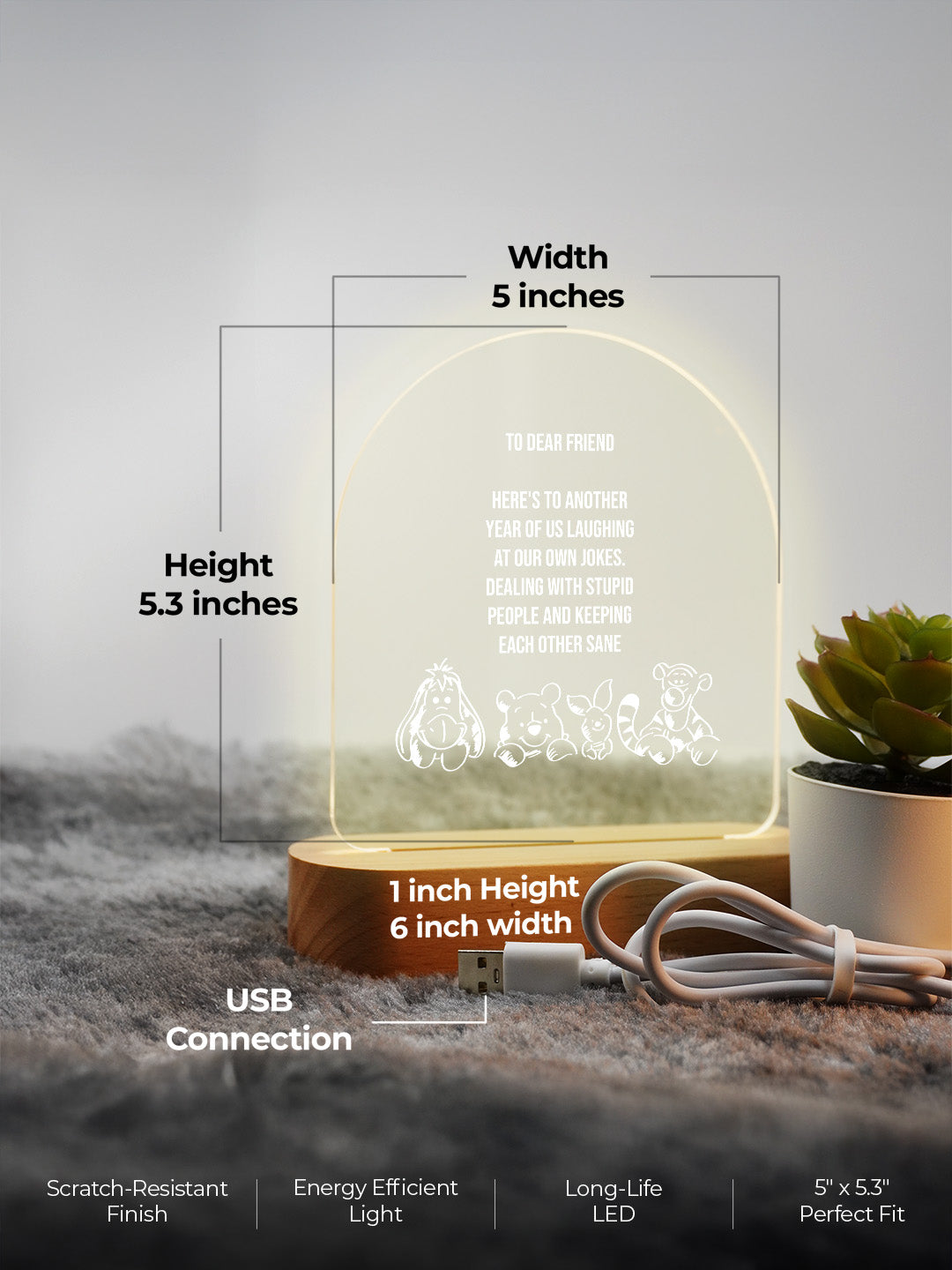 Friends Bond LED Acrylic Frame