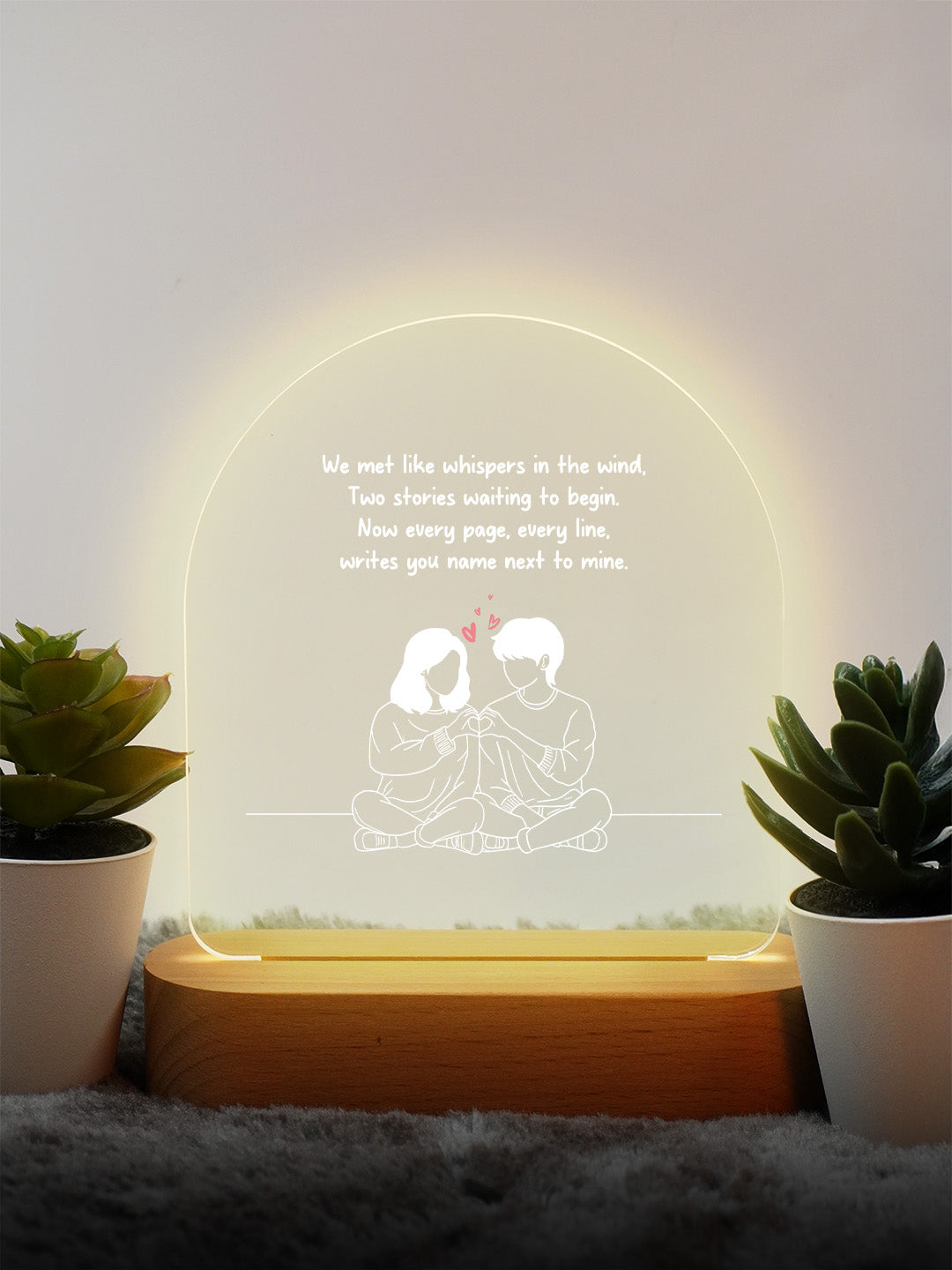 The Magic of Us LED Acrylic frame