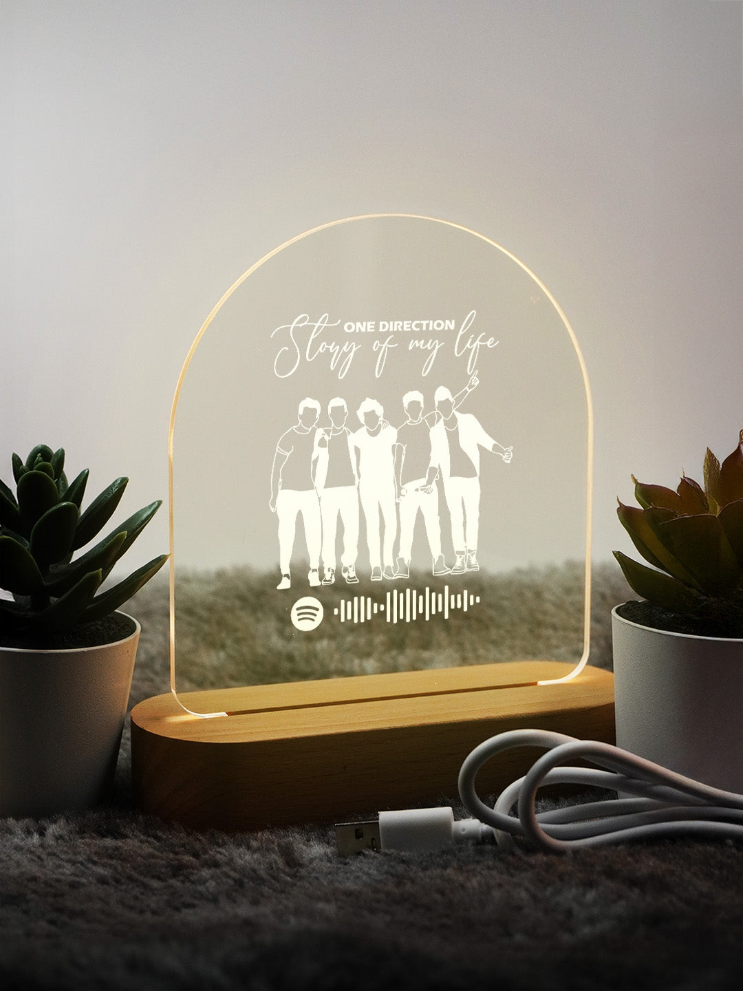 One Direction LED Acrylic Frame